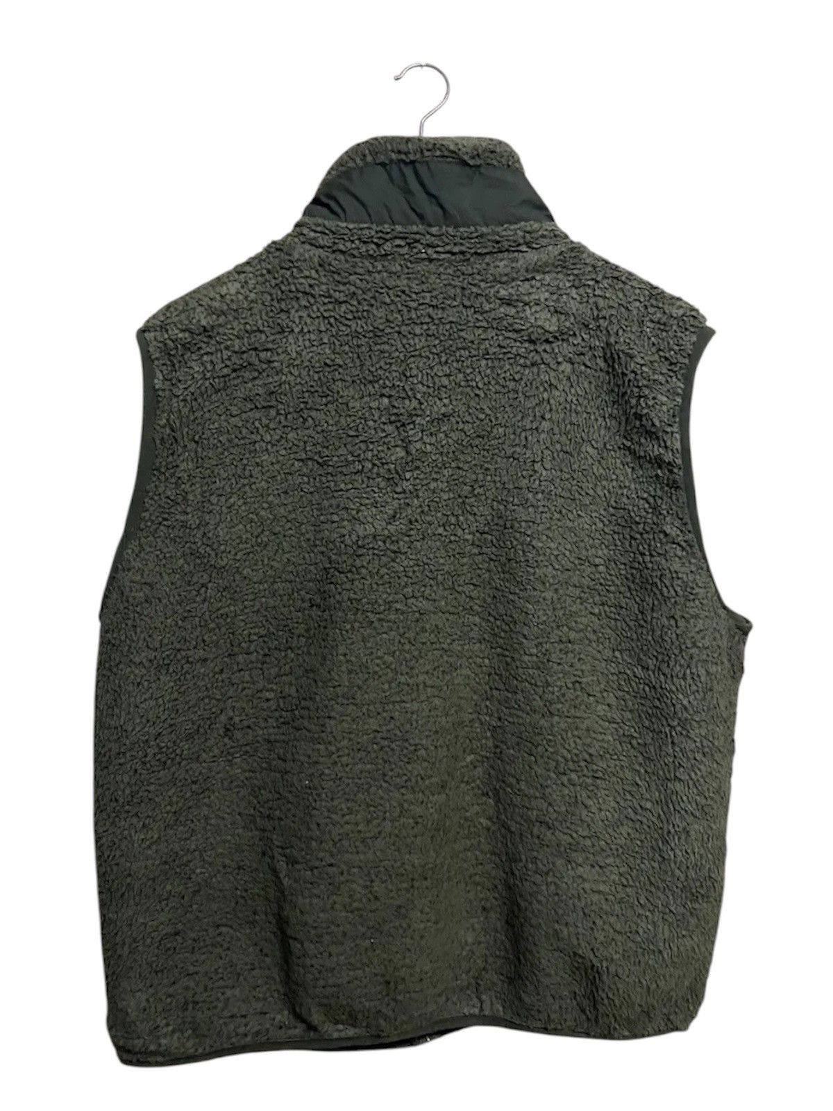 Japanese Brand Attention 328099 Olive Green Sherpa Fleece Vest – Outdoor Size US L / EU 52-54 / 3 - 9 Thumbnail