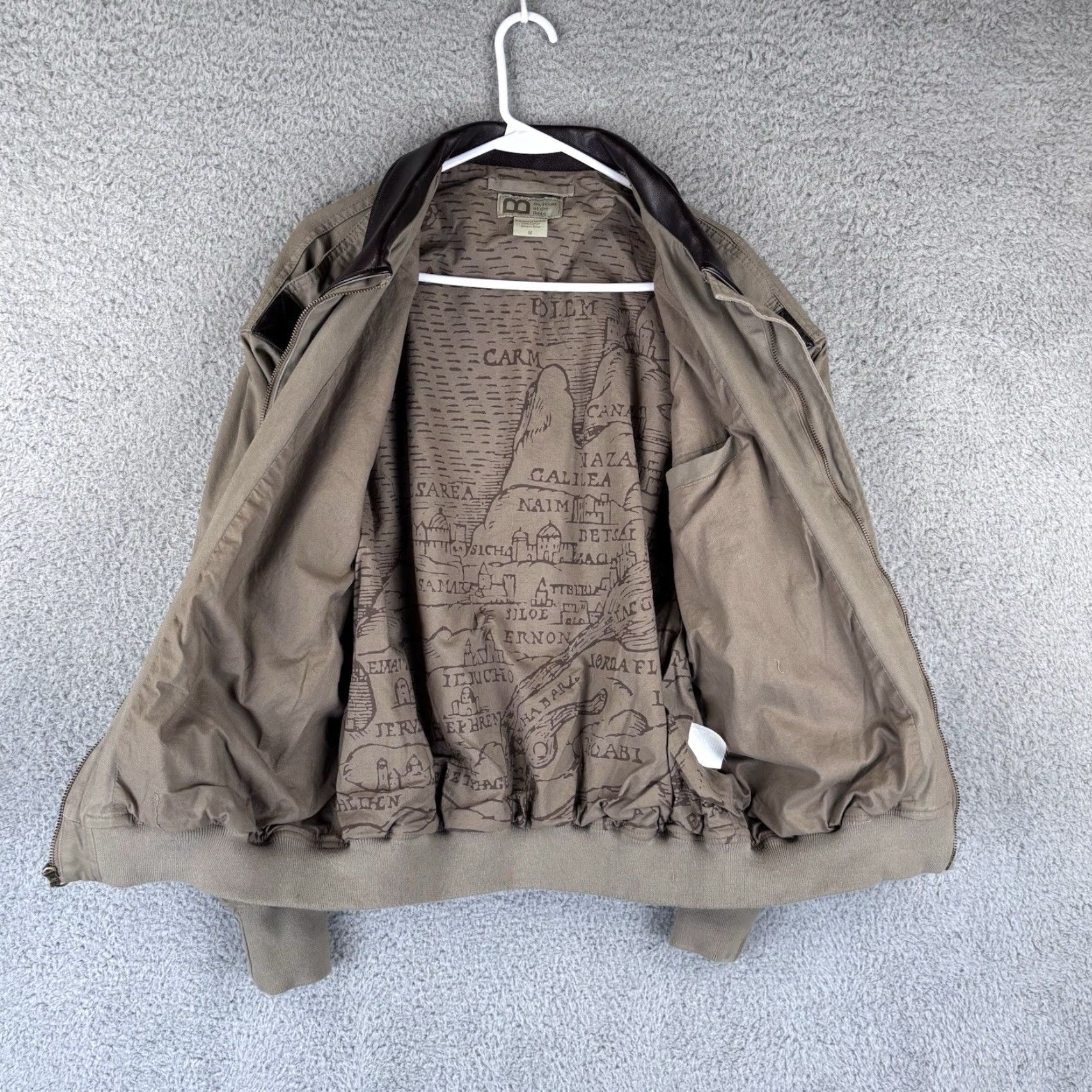 Vintage **Museum Of the Bible Brown Bomber Jacket Mens Medium** User: Museum Of the Bible Brown Bomber Jacket Mens Medium Size US M / EU 48-50 / 2 - 5 Thumbnail