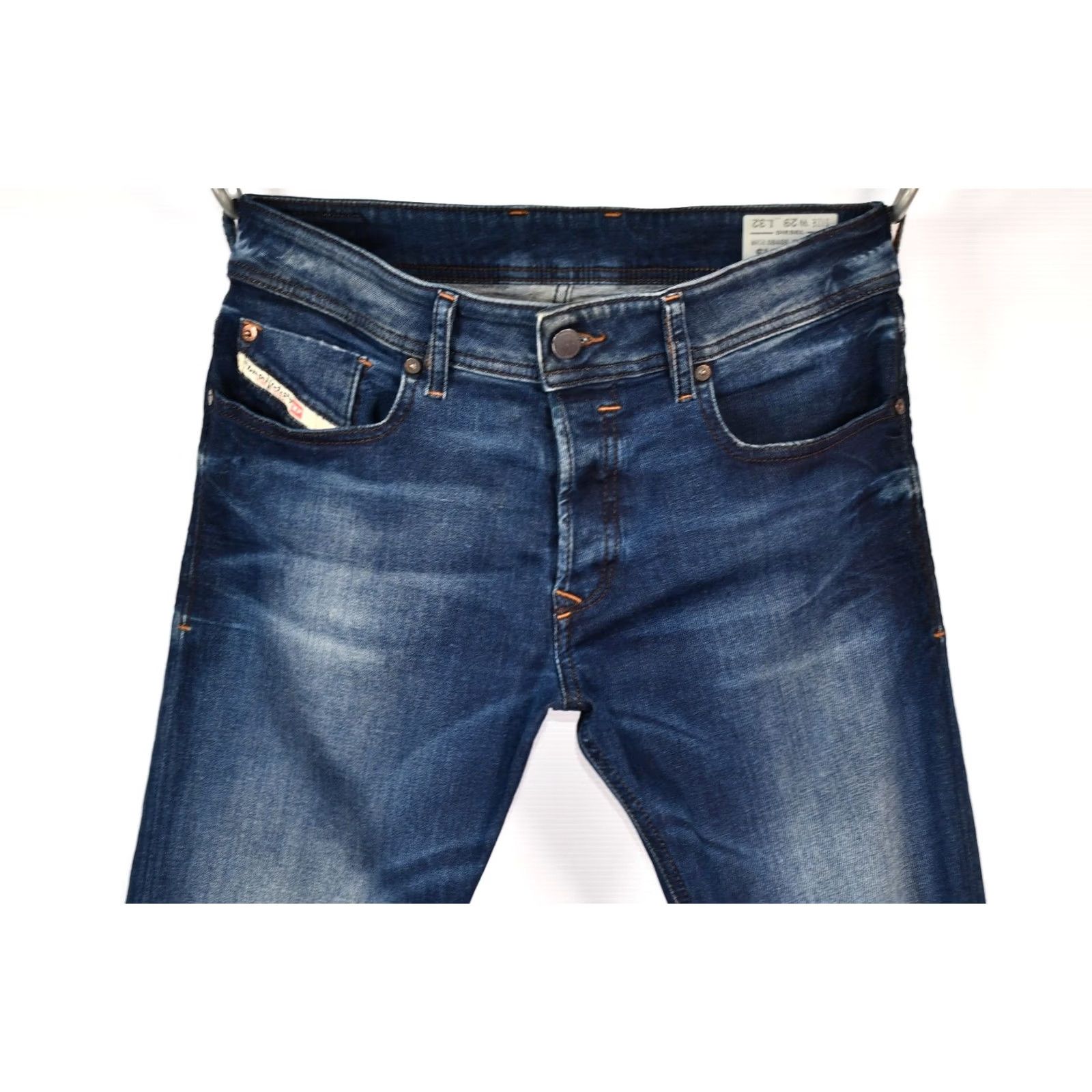 Diesel Diesel Sleenker 0845S Stretch Skinny Blue Jeans Men's W29/L32 Slim 92%Cotton 6%Polyester 2%Elastane Blue Denim Size US 29 - 2 Thumbnail