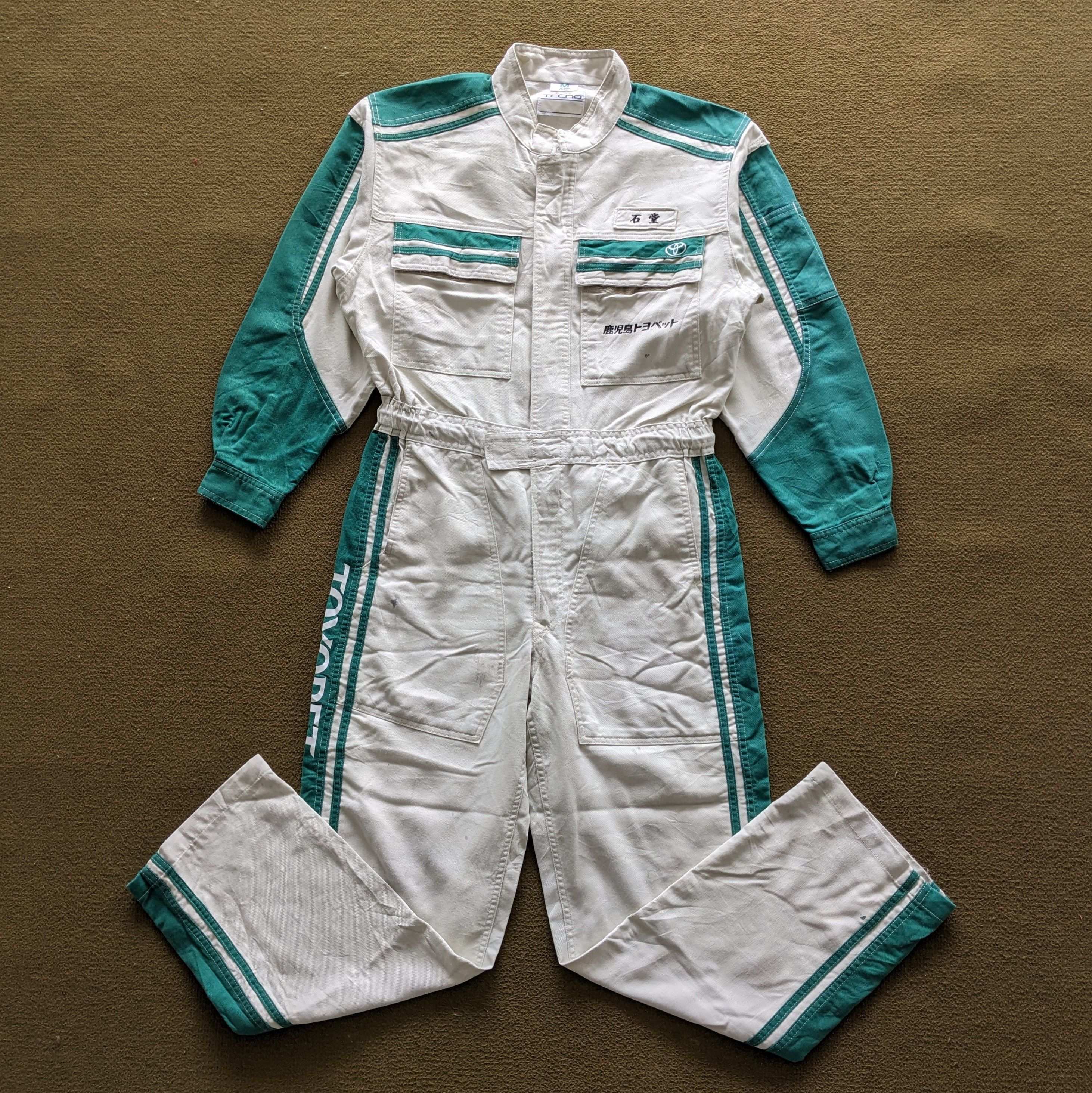 Vintage Vintage TOYOPET Motorsports Racing Coverall Workwear Jacket Size US M / EU 48-50 / 2 - 3 Thumbnail