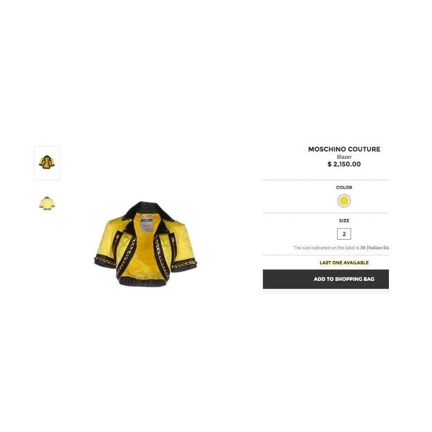 Moschino Moschino Couture Jeremy Scott BARBIE CROPPED BIKER JACKET Size M / US 6-8 / IT 42-44 - 3 Thumbnail