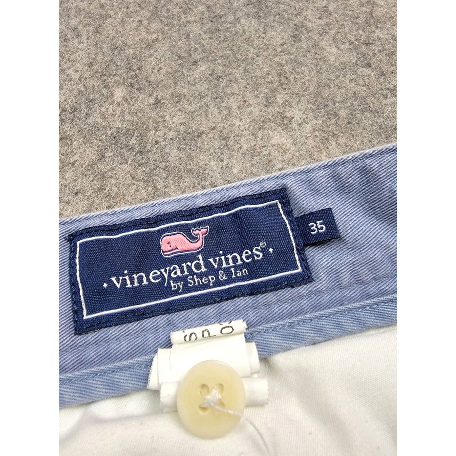 Vineyard Vines Vineyard Vines Club Shorts Mens 35 Blue Logo Whale Embroidered Chino Casual Beach Size US 35 - 5 Thumbnail