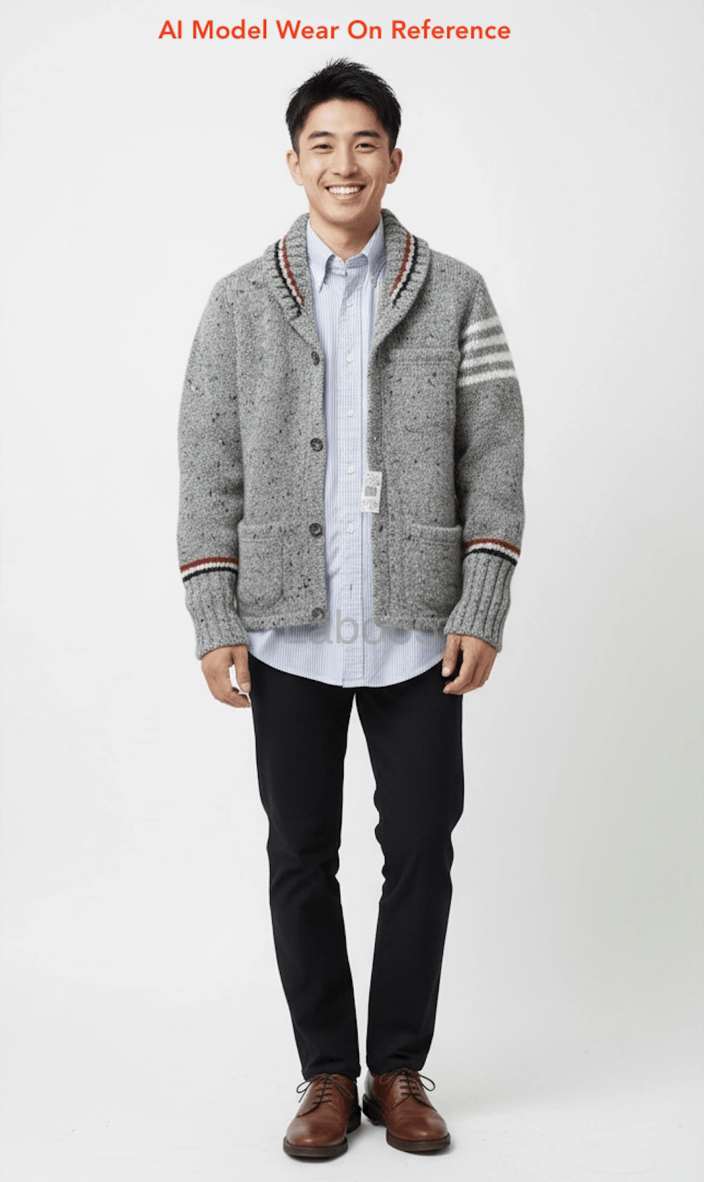 Thom Browne THOM BROWNE » Iconic 4-Bar Wool Cardigan Jacket // Grey Size US S / EU 44-46 / 1 - 1 Thumbnail