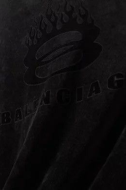 Balenciaga Balenciaga Burning Unity Towel In Black Size ONE SIZE - 2 Thumbnail