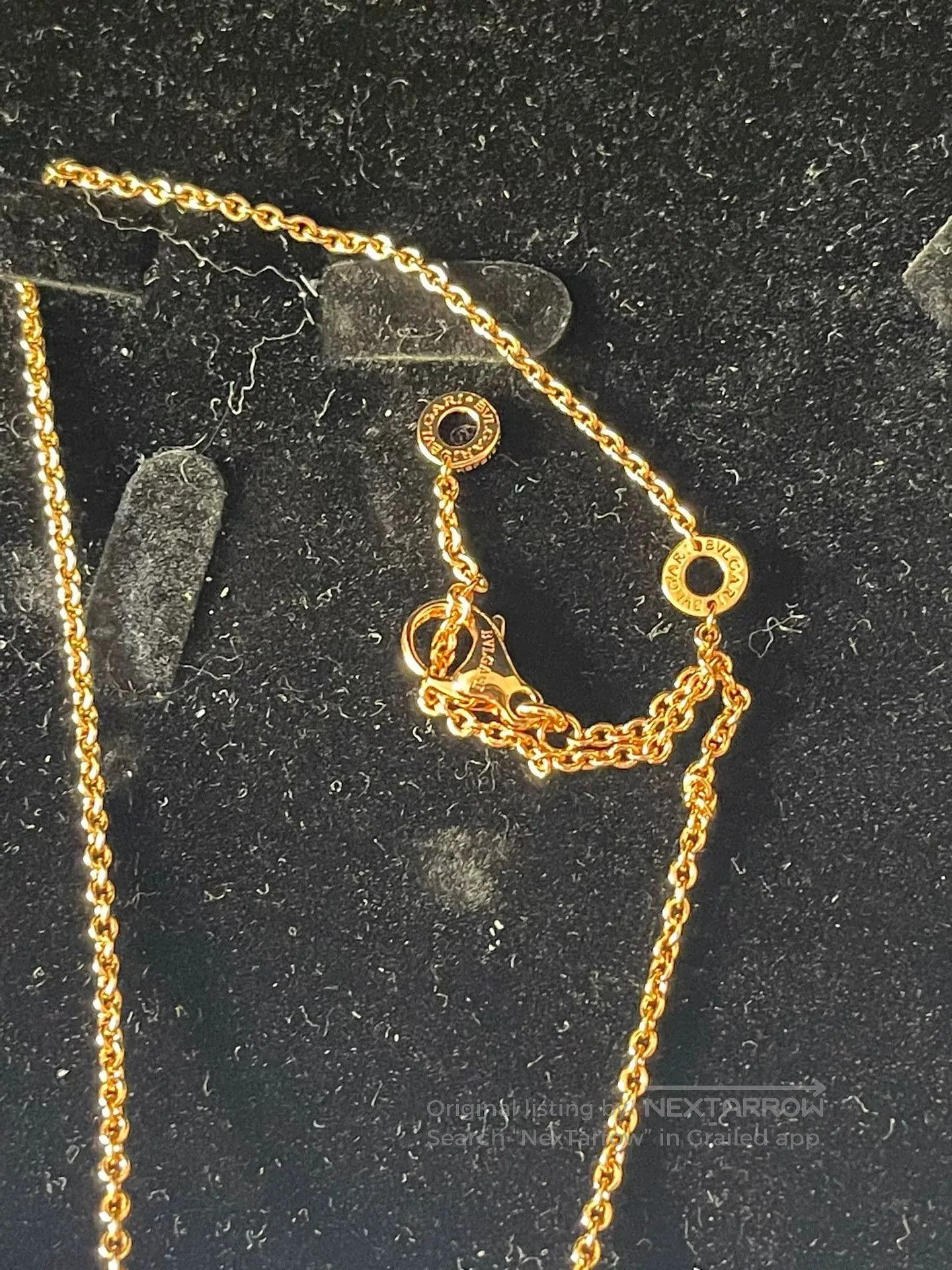Bvlgari 18k Rose Gold Necklace.