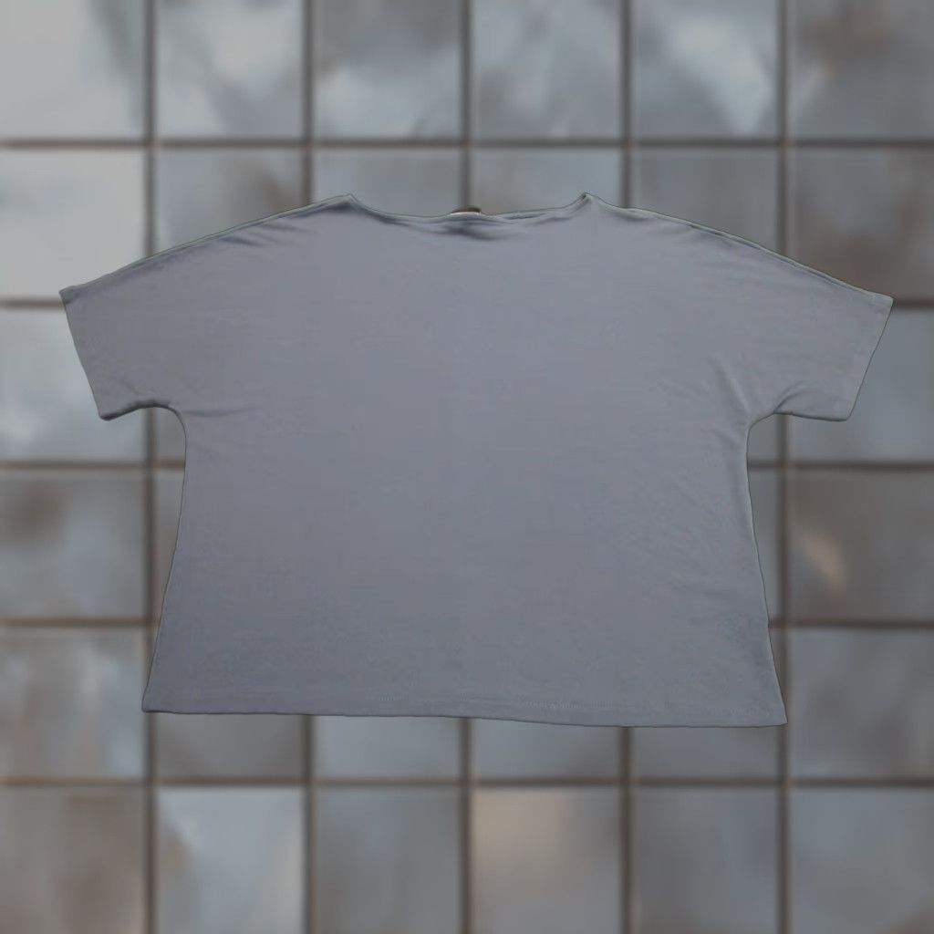 H&M H&M Shirt Womens Medium Gray Dolman Sleeve Boxy Stretch Relaxed Basic Top Size M / US 6-8 / IT 42-44 - 1 Thumbnail