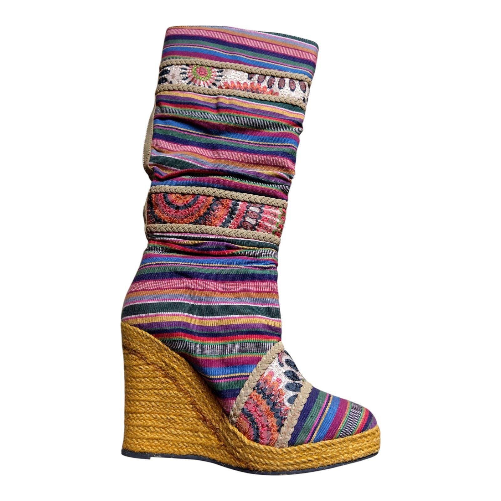 Other Women's Tapestry Knee High Boots, Size 10, Micheal Antonio Size US 10 / IT 40 - 6 Thumbnail