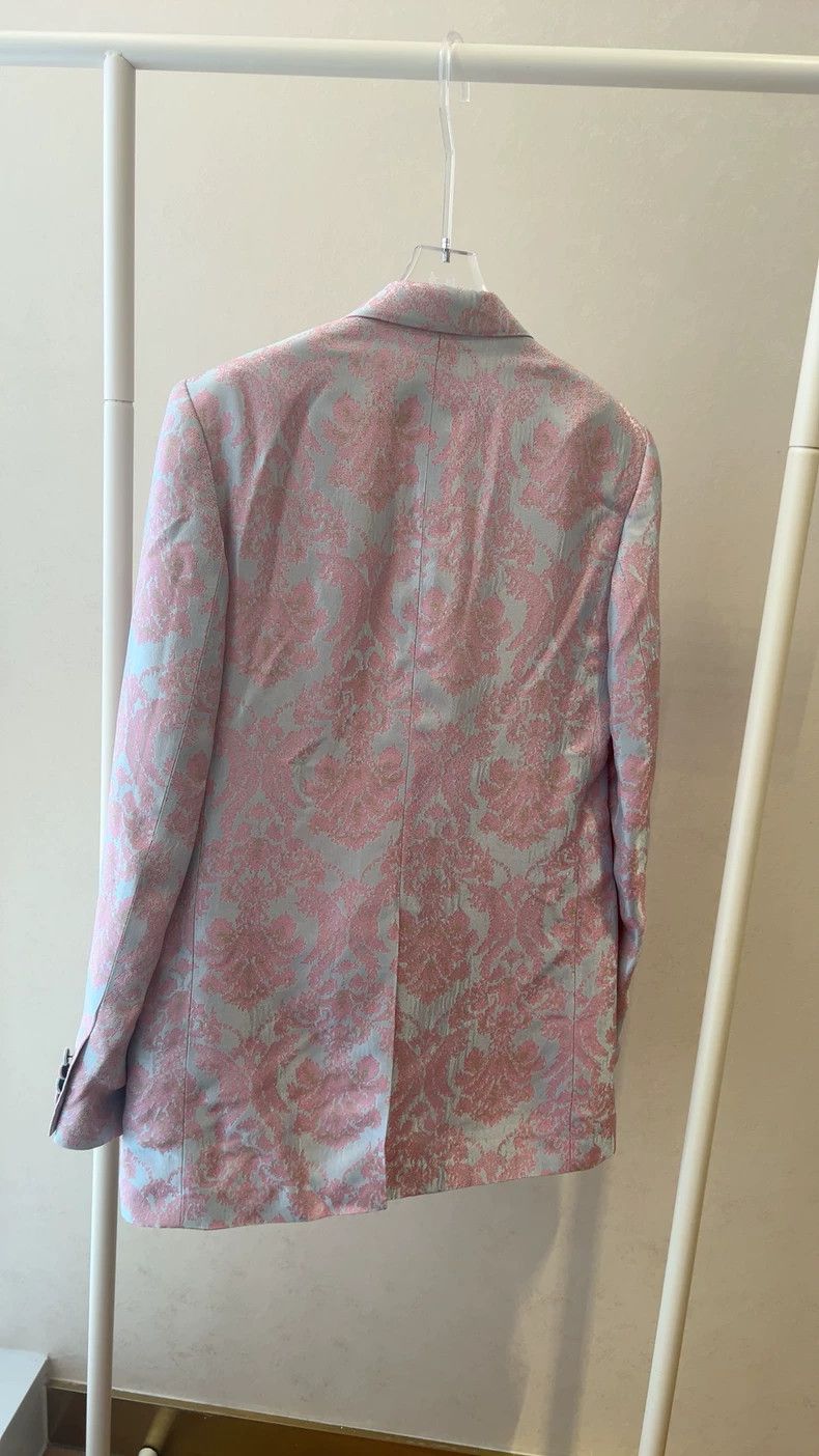 Dries Van Noten DRIES VAN NOTEN Pink spring Baroque jacquard suit jacket Size S / US 4 / IT 40 - 6 Thumbnail
