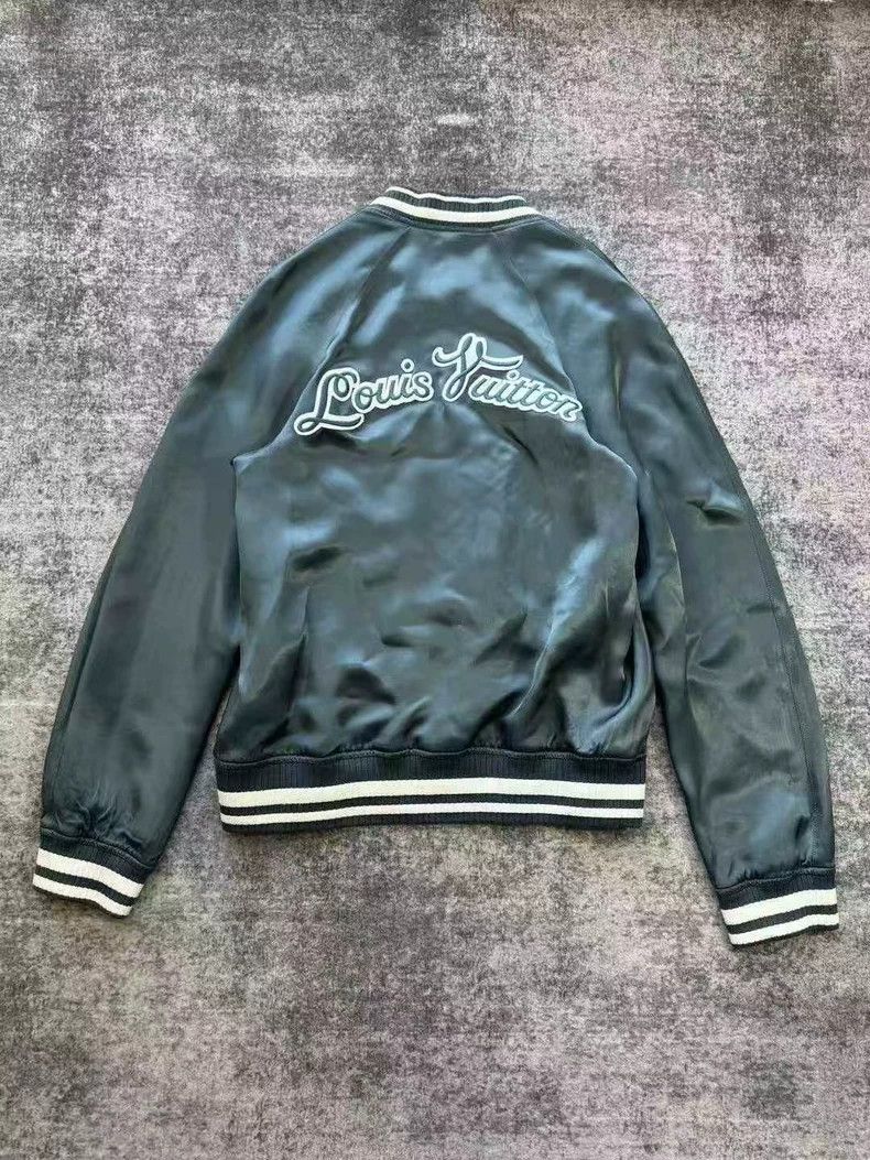 Louis Vuitton Louis Vuitton Embroidered Logo Silk Jacket-yf Size US L / EU 52-54 / 3 - 1 Thumbnail