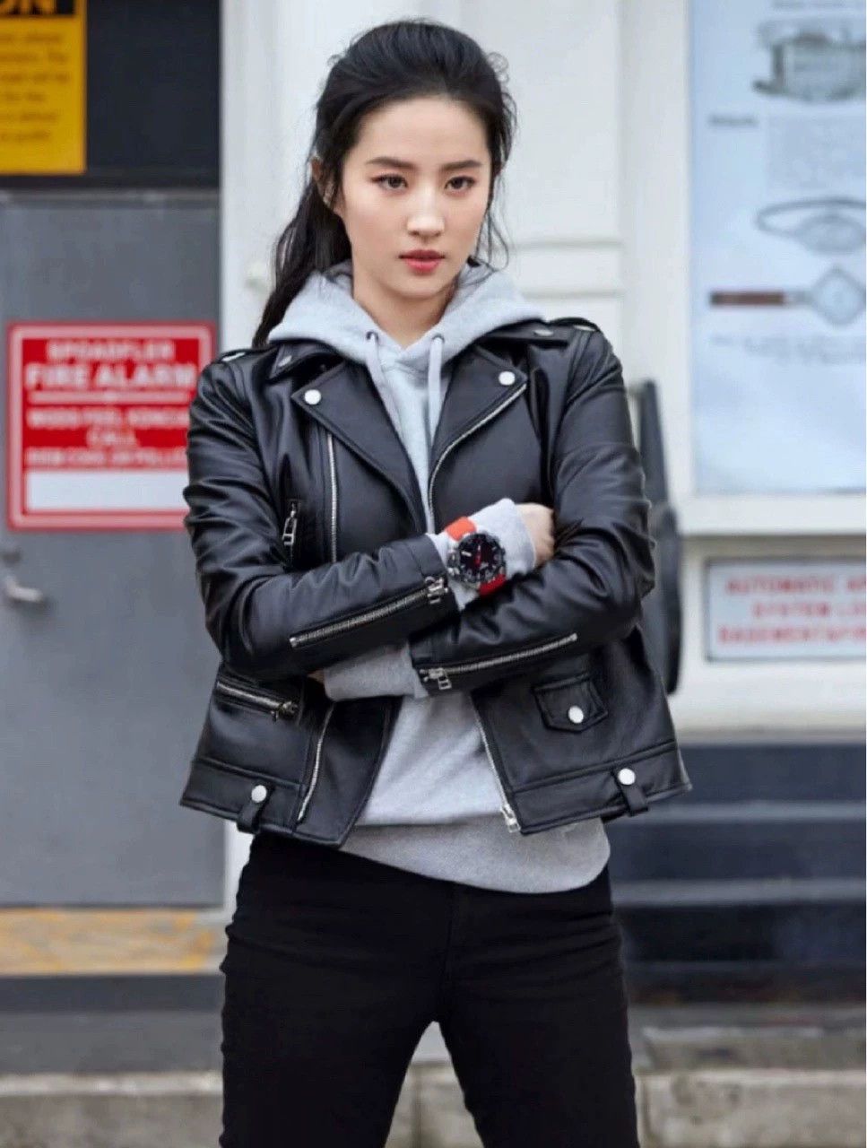 Saint Laurent Paris YSL Leather Jacket Liu Yifei Size XS / US 0-2 / IT 36-38 - 7 Thumbnail