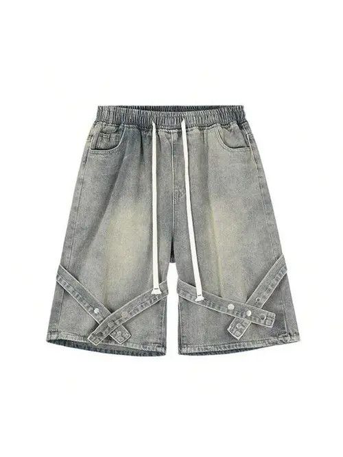 Jean Opium Y2k Shorts Jorts Washed Denim Size US 32 / EU 48 - 3 Thumbnail