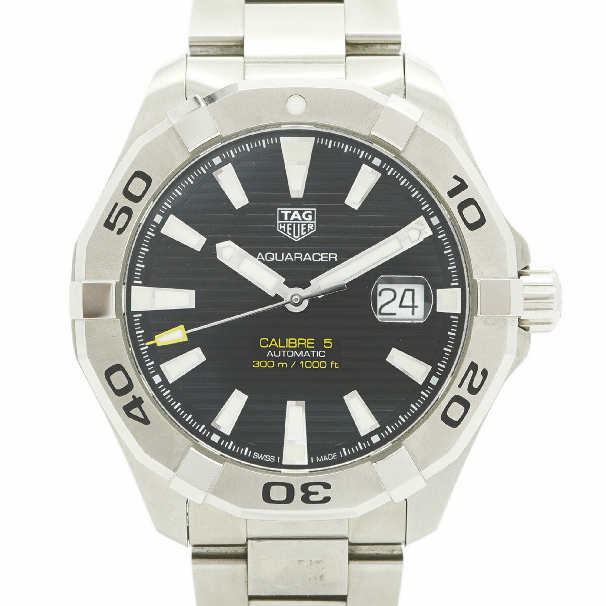 Other TAG Heuer Aquaracer WAY2010 Black Dial Men's Watch Size ONE SIZE - 1 Thumbnail