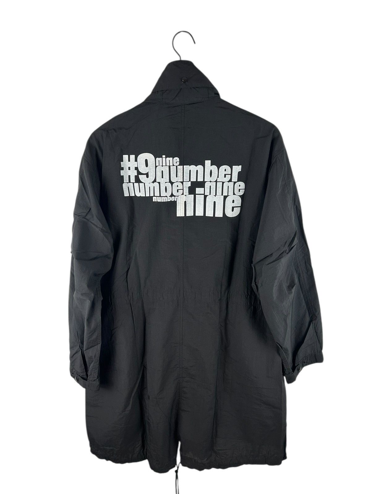 Number Nine Logo Print Long Jacket