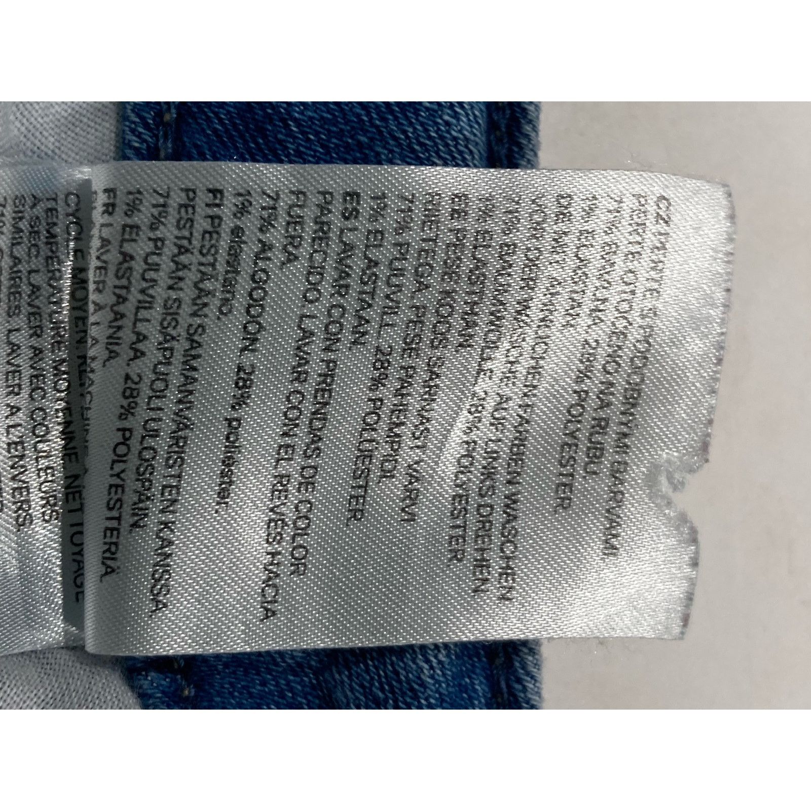 H&M H&M Women's High Waist Super Skinny Stretch Jeans Blue 28 Size 29" - 9 Thumbnail