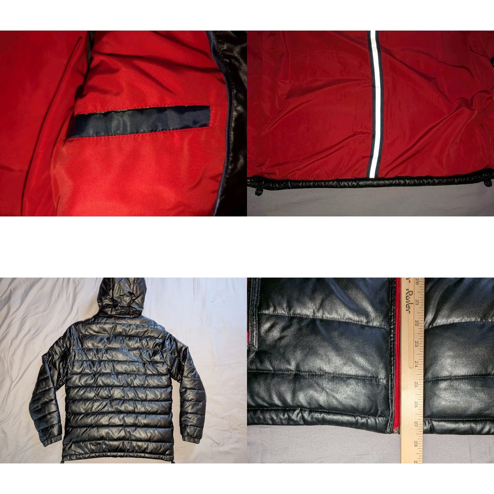 Cole Haan Cole Haan Jacket Men Small Black Signature Puffer Quilted Coat Faux Leather Zip Hooded Size US S / EU 44-46 / 1 - 8 Thumbnail
