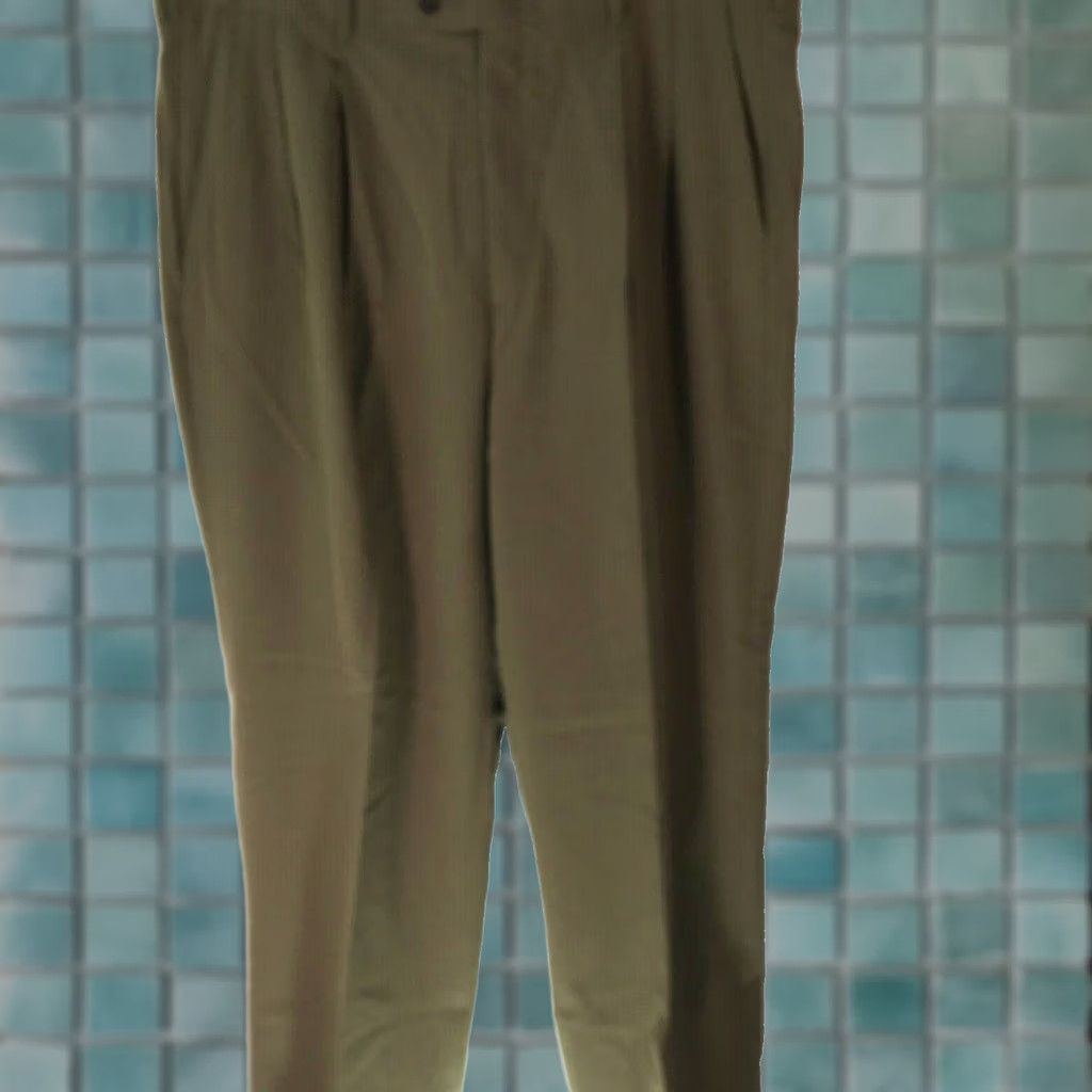 Haggar VINTAGE? No. Haggar Mens Casual Regular Flat Front Straight Tan Dress Pants 38 X 32 Size US 38 / EU 54 - 1 Thumbnail