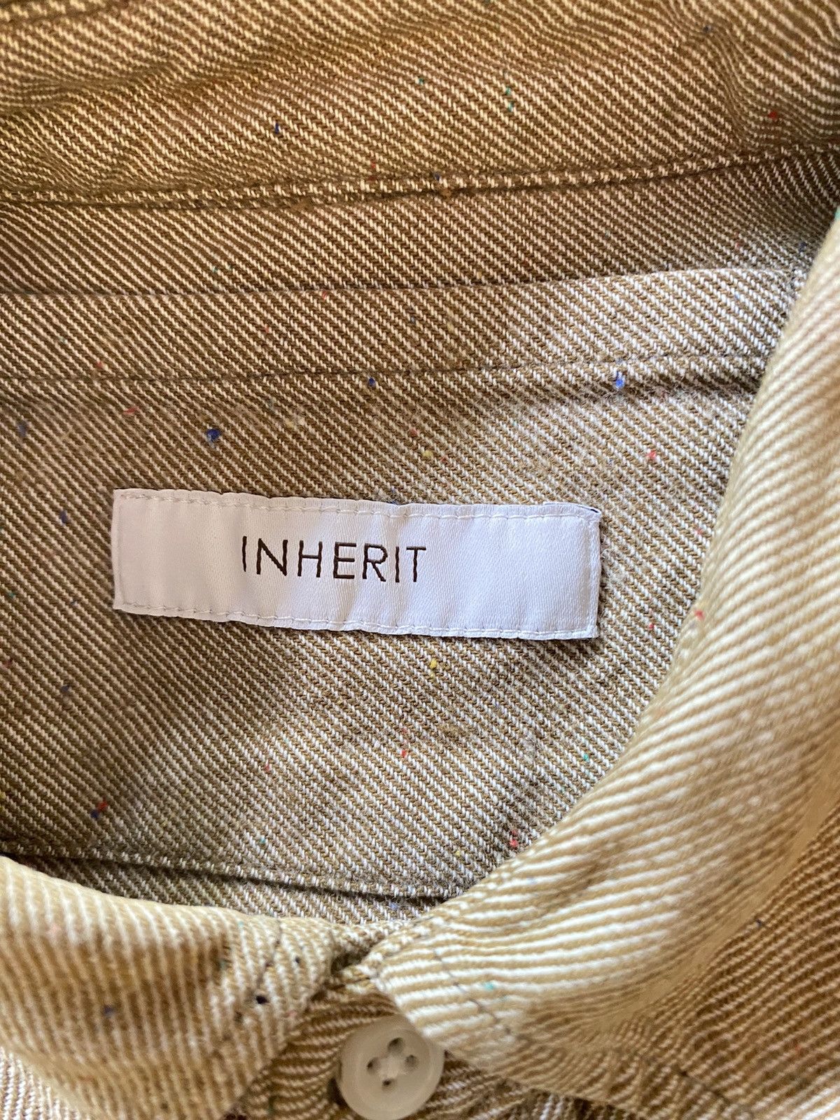 Designer × Japanese Brand INHERIT Brown Collared Shirt. Size US M / EU 48-50 / 2 - 10 Thumbnail
