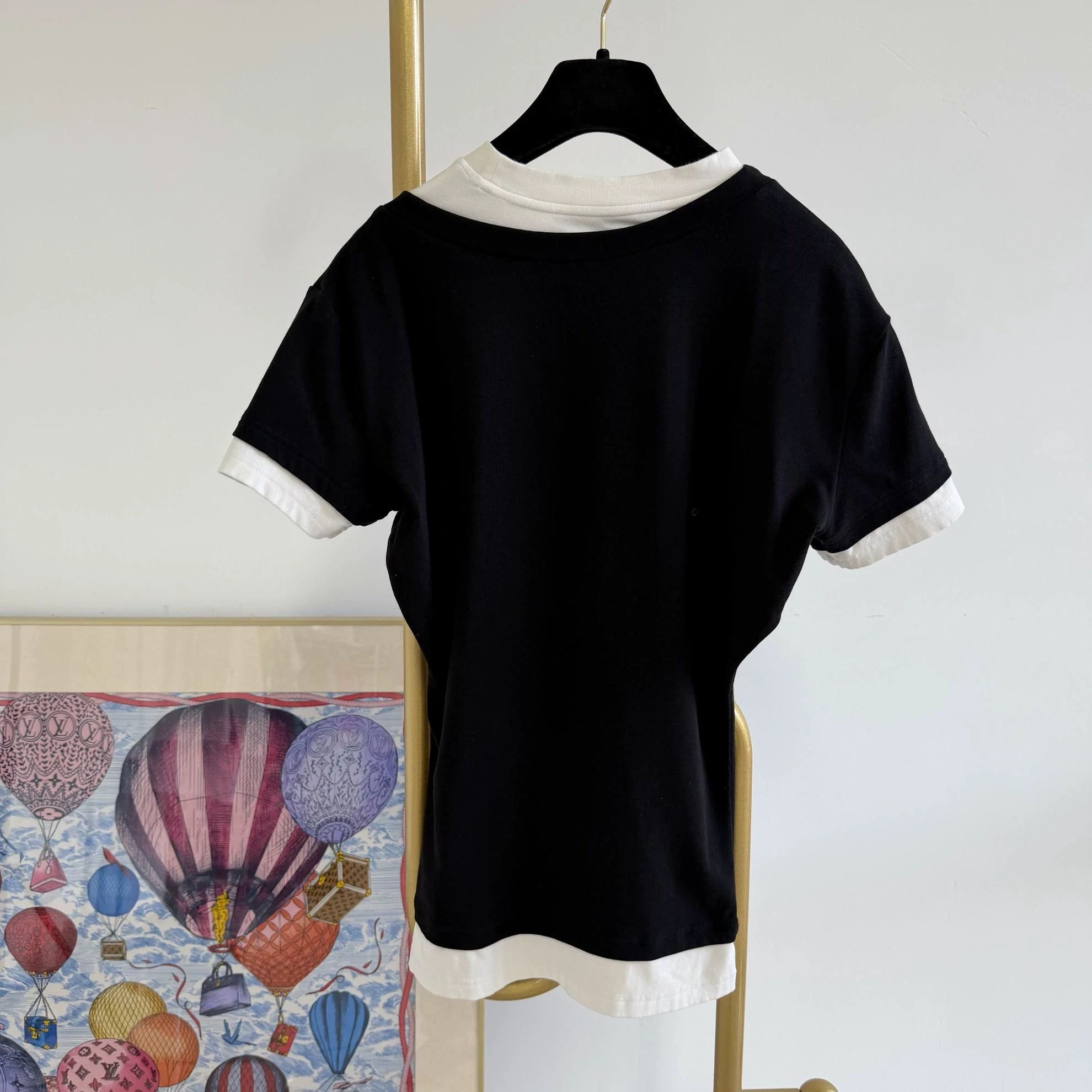 Other Ann Andelman Black Stretch Top S 9786 Size S / US 4 / IT 40 - 2 Thumbnail
