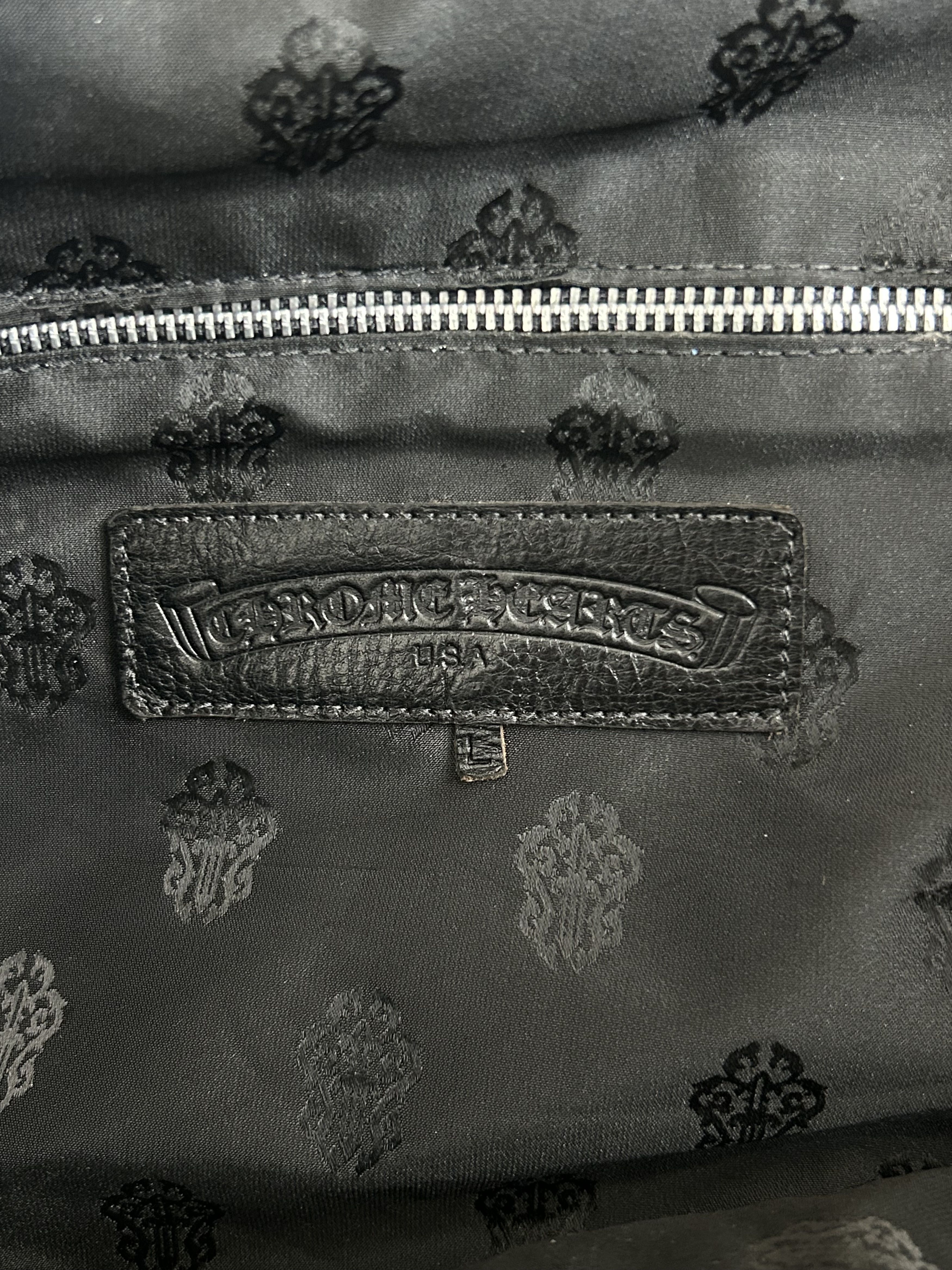Chrome Hearts Chrome Hearts Black Nylon & Leather Fleur XL Duffel Bag Size ONE SIZE - 7 Thumbnail