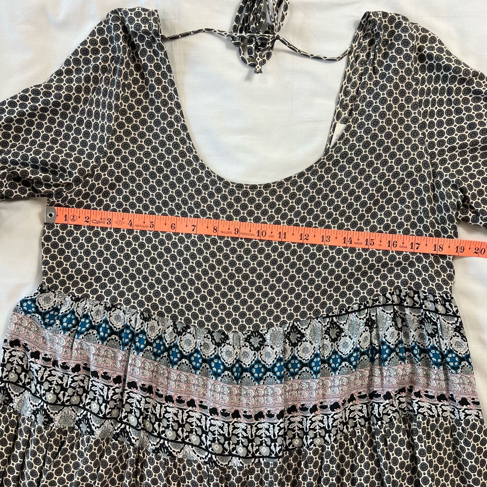 Other Umgee Women's Medium Patchwork Mini Tunic Size M / US 6-8 / IT 42-44 - 3 Thumbnail