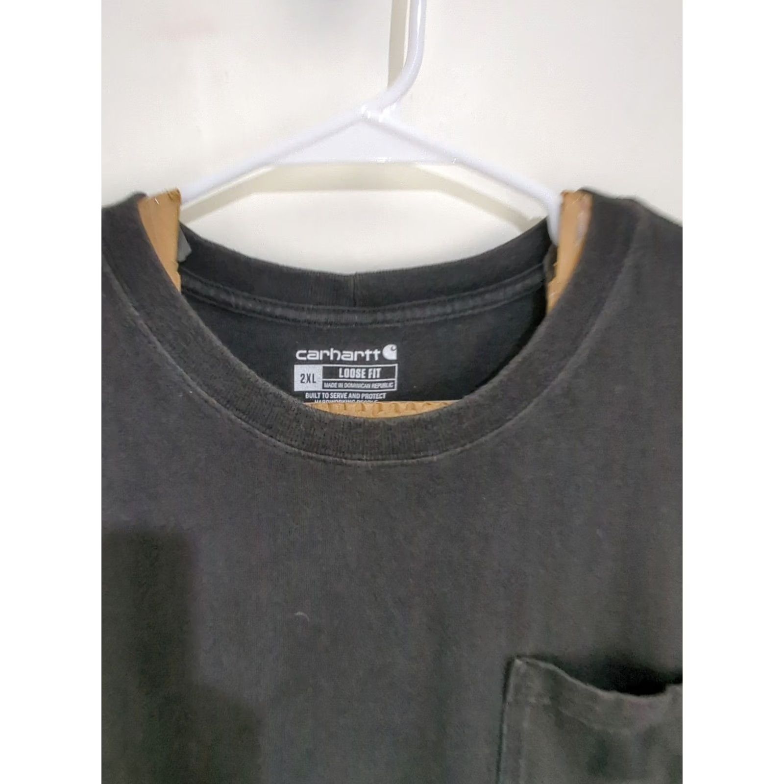 Carhartt Carhartt Graffiti T Shirt Men's 2XL Black Logo Pocket Workwear Crew Neck Short Sleeve Relaxed Fit Casual Shirt Size US XXL / EU 58 / 5 - 3 Thumbnail