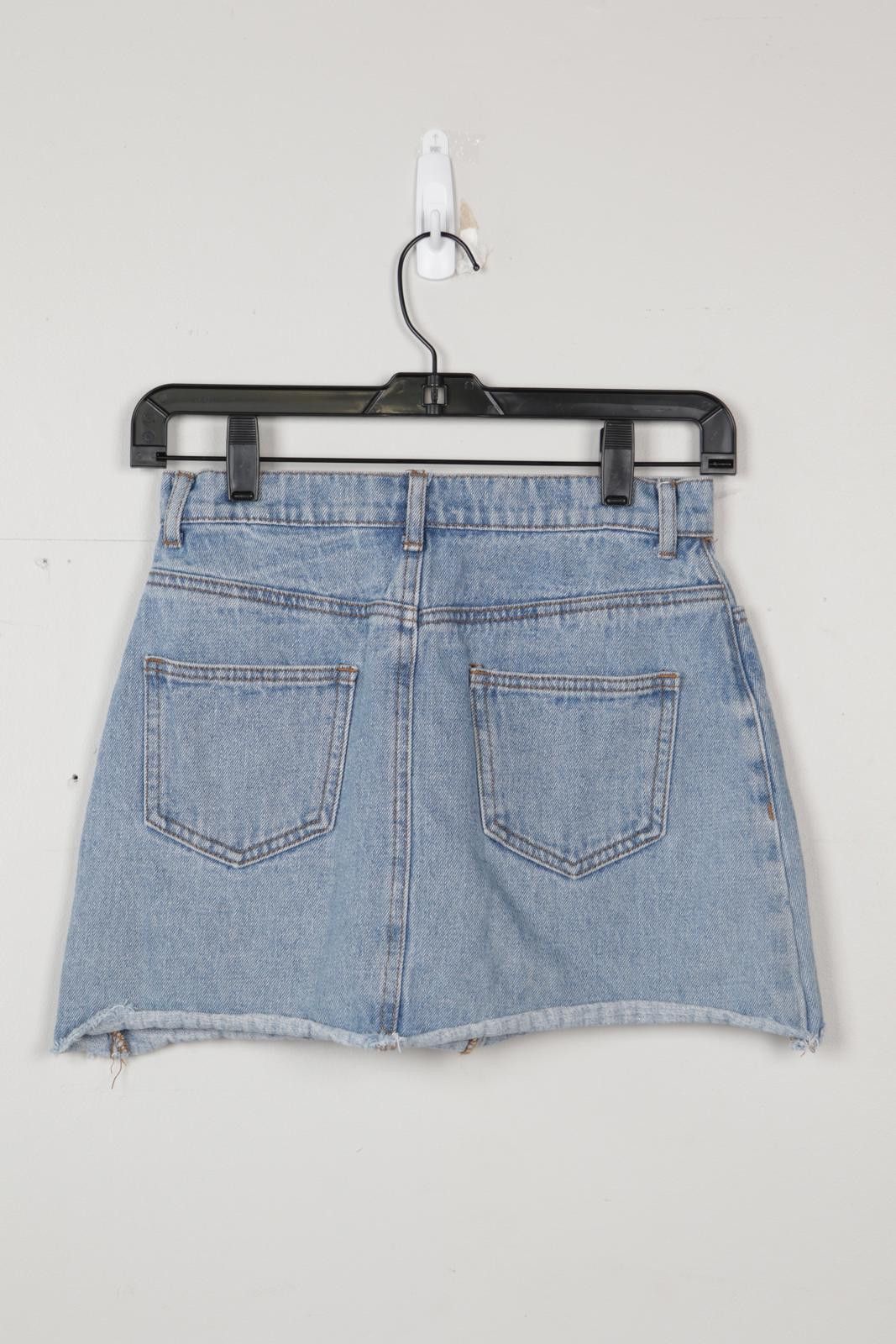 John Galliano 00's John Galt California Denim Skirt Size 26" / US 2 / IT 38 - 2 Thumbnail