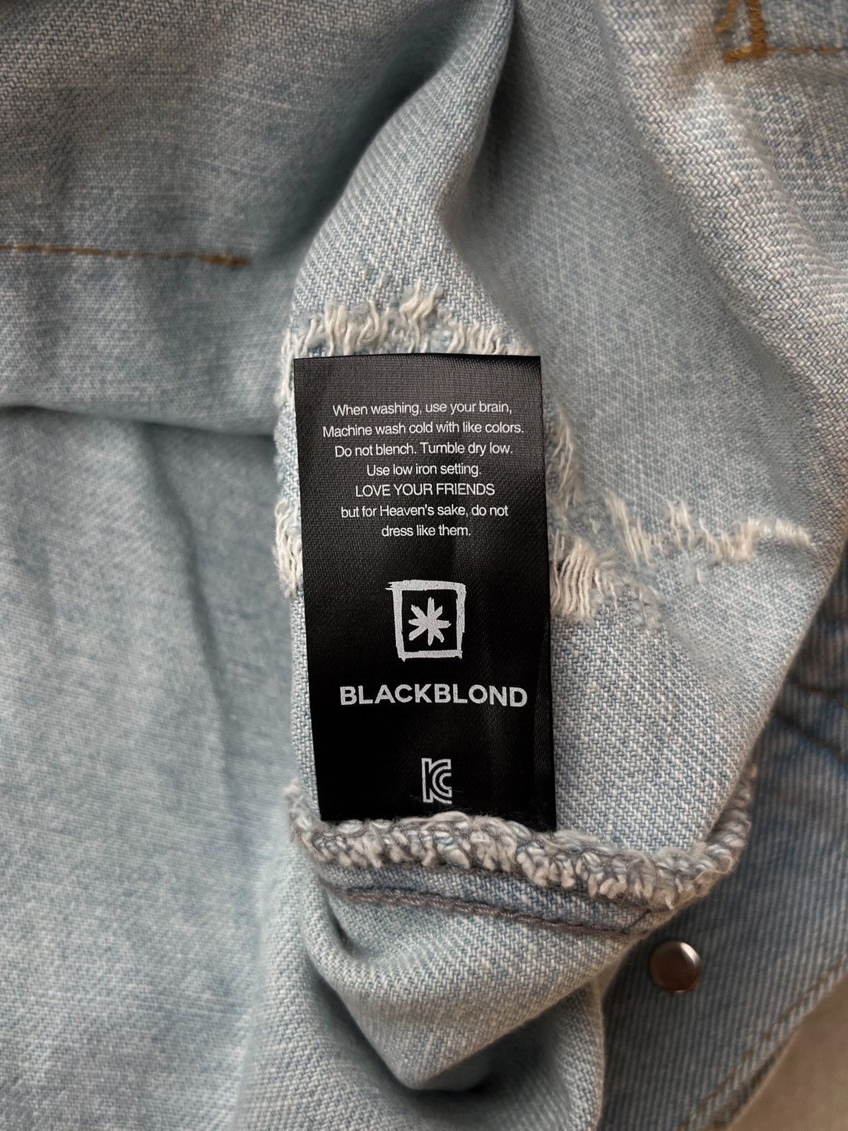 Japanese Brand Blackblond 2019SS Int. 3rd Collection “Innocent Crime” Denim Size US L / EU 52-54 / 3 - 13 Thumbnail