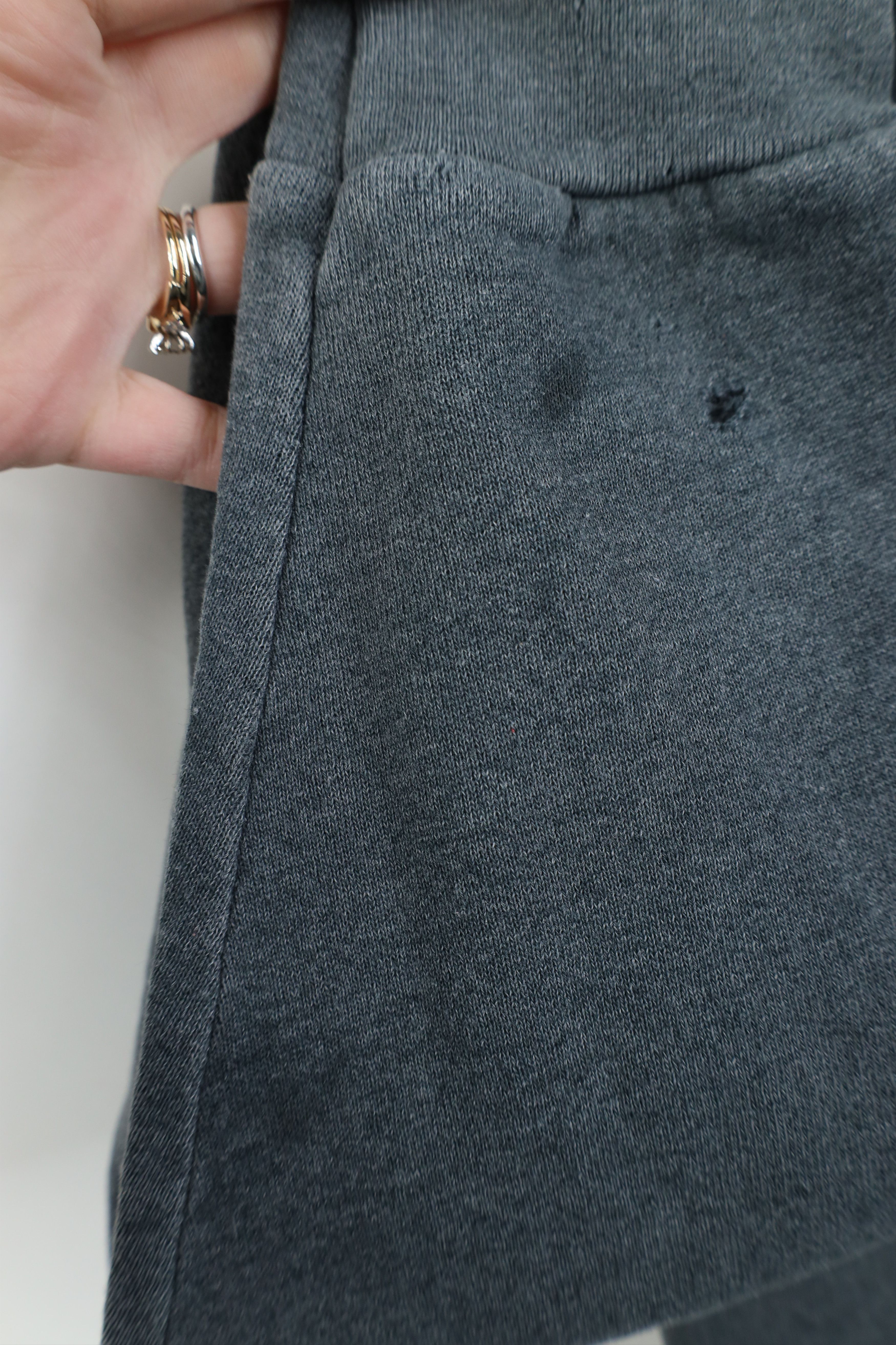 Vintage Vintage 90s Streetwear Blank Crewneck Sweatshirt Gray USA Size L / US 10 / IT 46 - 8 Thumbnail