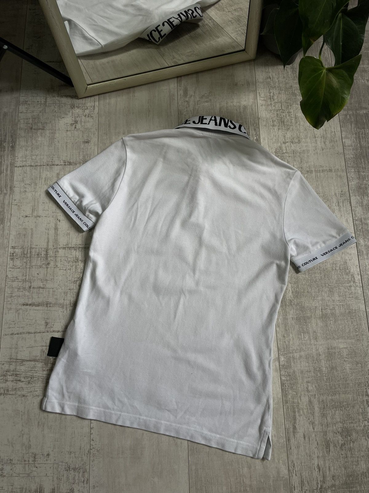 Versace Versace Jeans Couture White Polo T-Shirt Luxury RARE Size US XS / EU 42 / 0 - 2 Thumbnail
