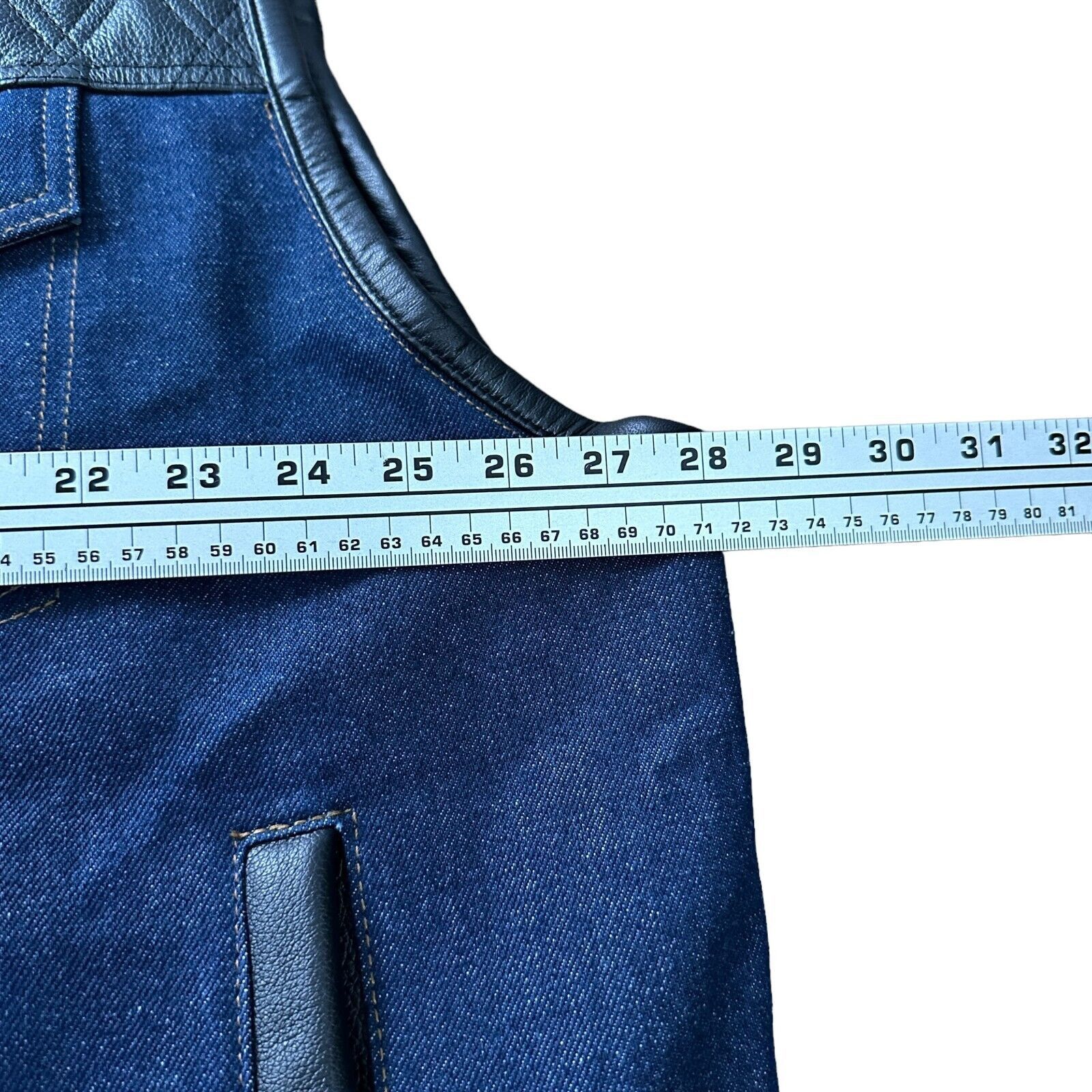 The Unbranded Brand Espinoza's In Stock 501 Vest Men's 3X Biker Blue Black New Size US XXL / EU 58 / 5 - 6 Thumbnail