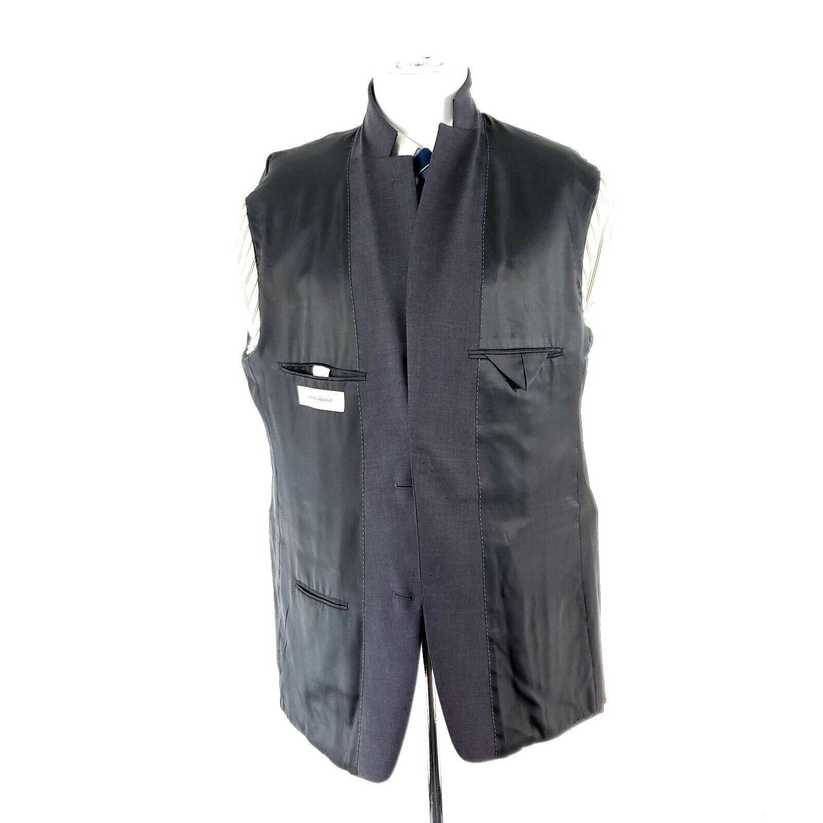 Joseph Abboud Joseph Abboud Wool 2 Button Blazer 42L Gray Size 42L - 9 Thumbnail