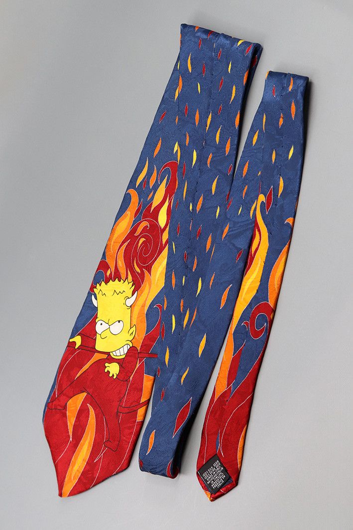 Other Vintage 2000 Bart Simpson Devil Tie – 100% Silk Size ONE SIZE - 6 Thumbnail