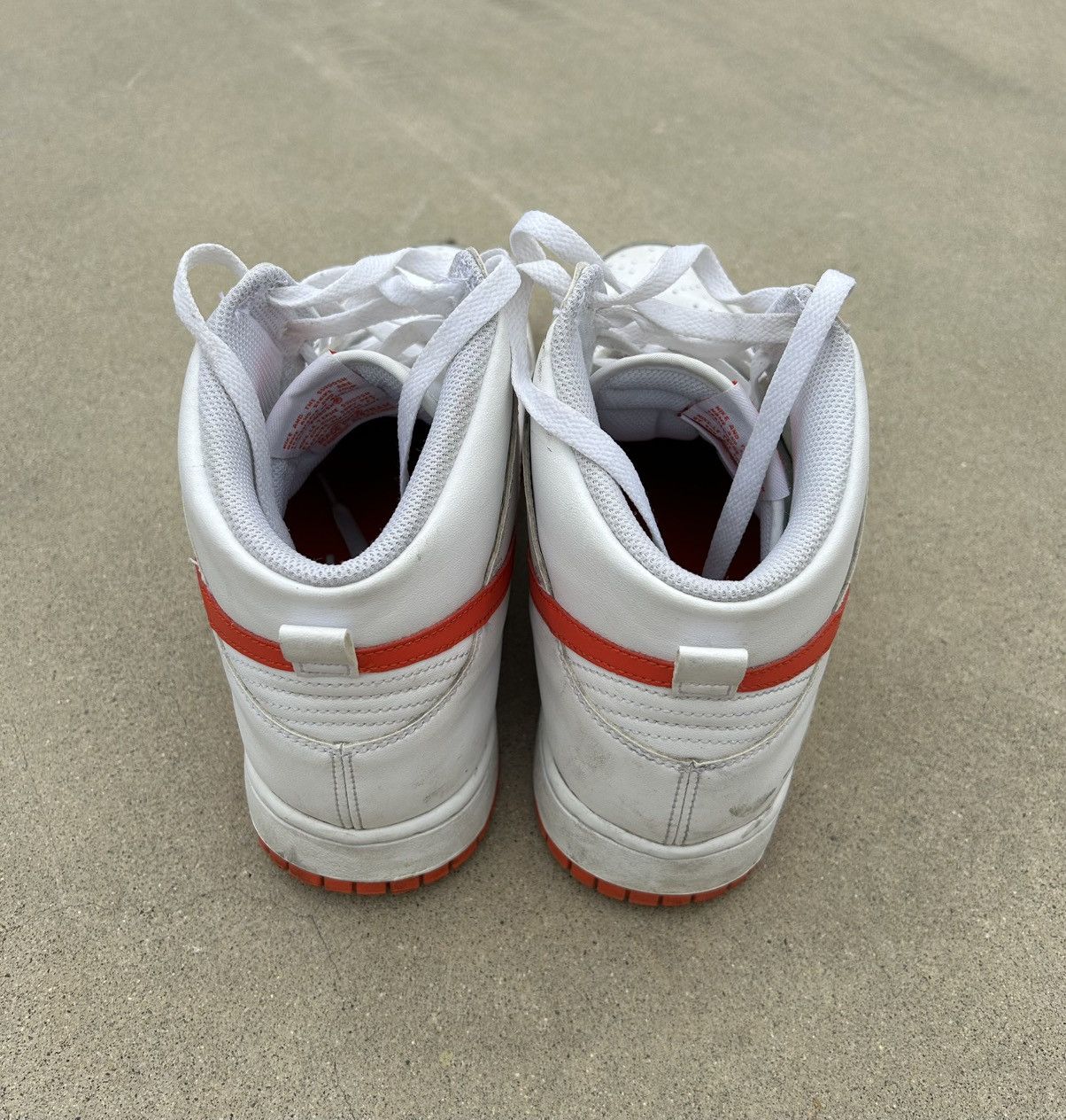 Nike Nike Dunk Hi Retro men’s 12 - white/white/picante red Size US 12 / EU 45 - 4 Thumbnail