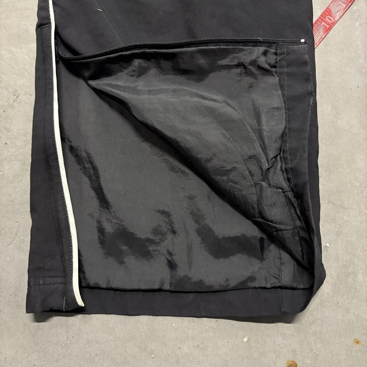 Reebok Crazy Vintage Y2K/2000s Baggy Reebok Black Striped Trackpants! Size US 34 / EU 50 - 7 Thumbnail