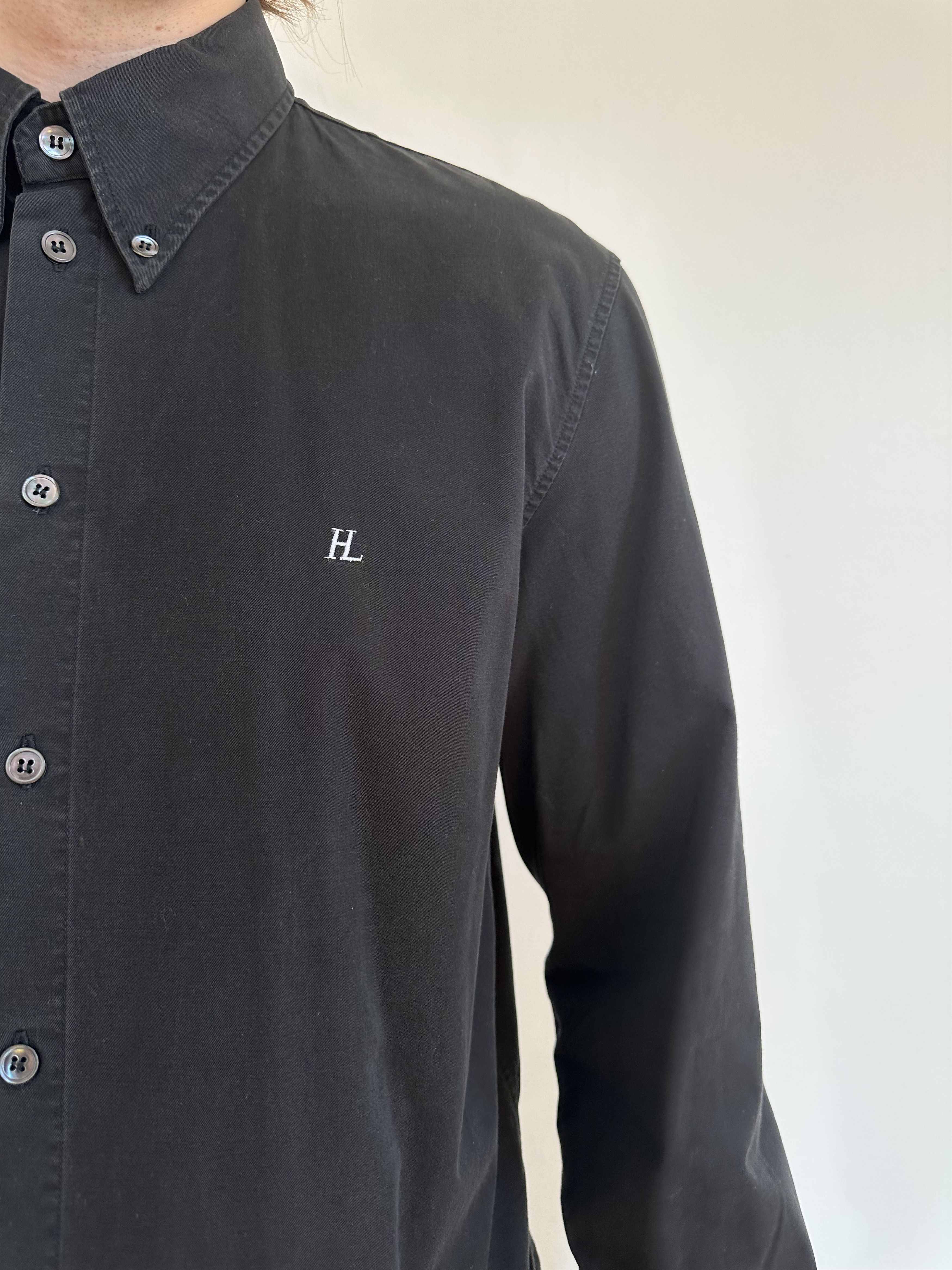 Helmut Lang Helmut Lang - 90’s Embroidered « HL » Button Up Size US L / EU 52-54 / 3 - 5 Thumbnail