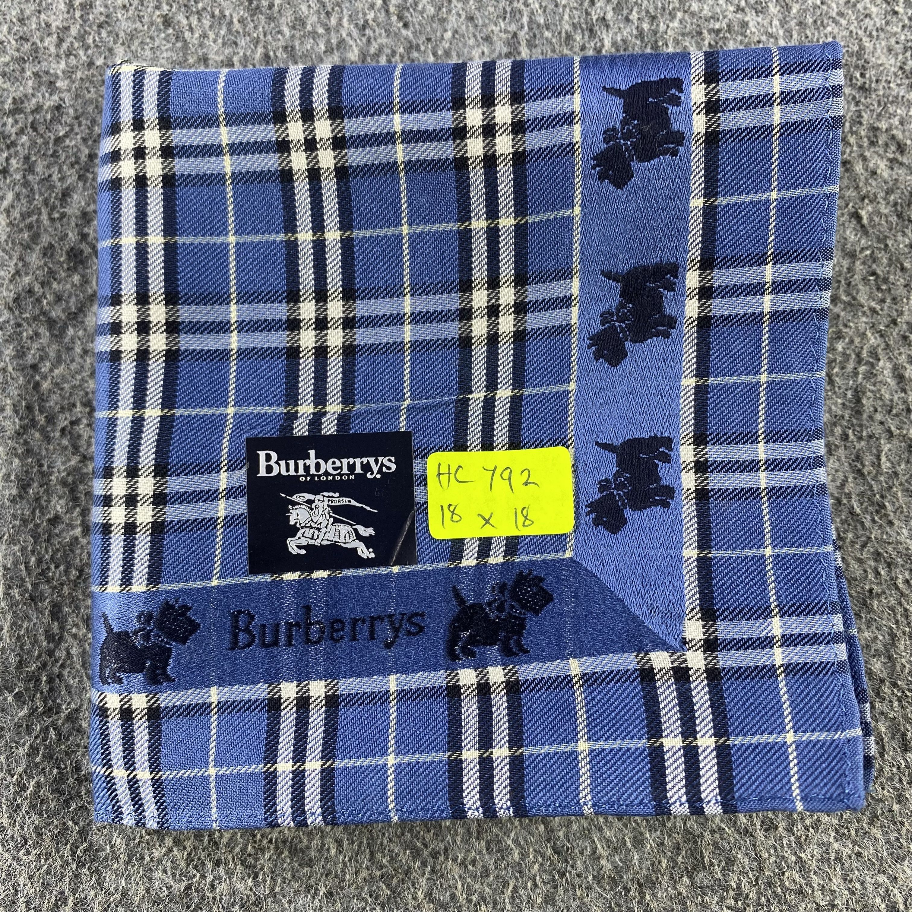 Burberry × Vintage Burberry Handkerchief/Neckerchief/Bandana HC792 Size ONE SIZE - 6 Thumbnail