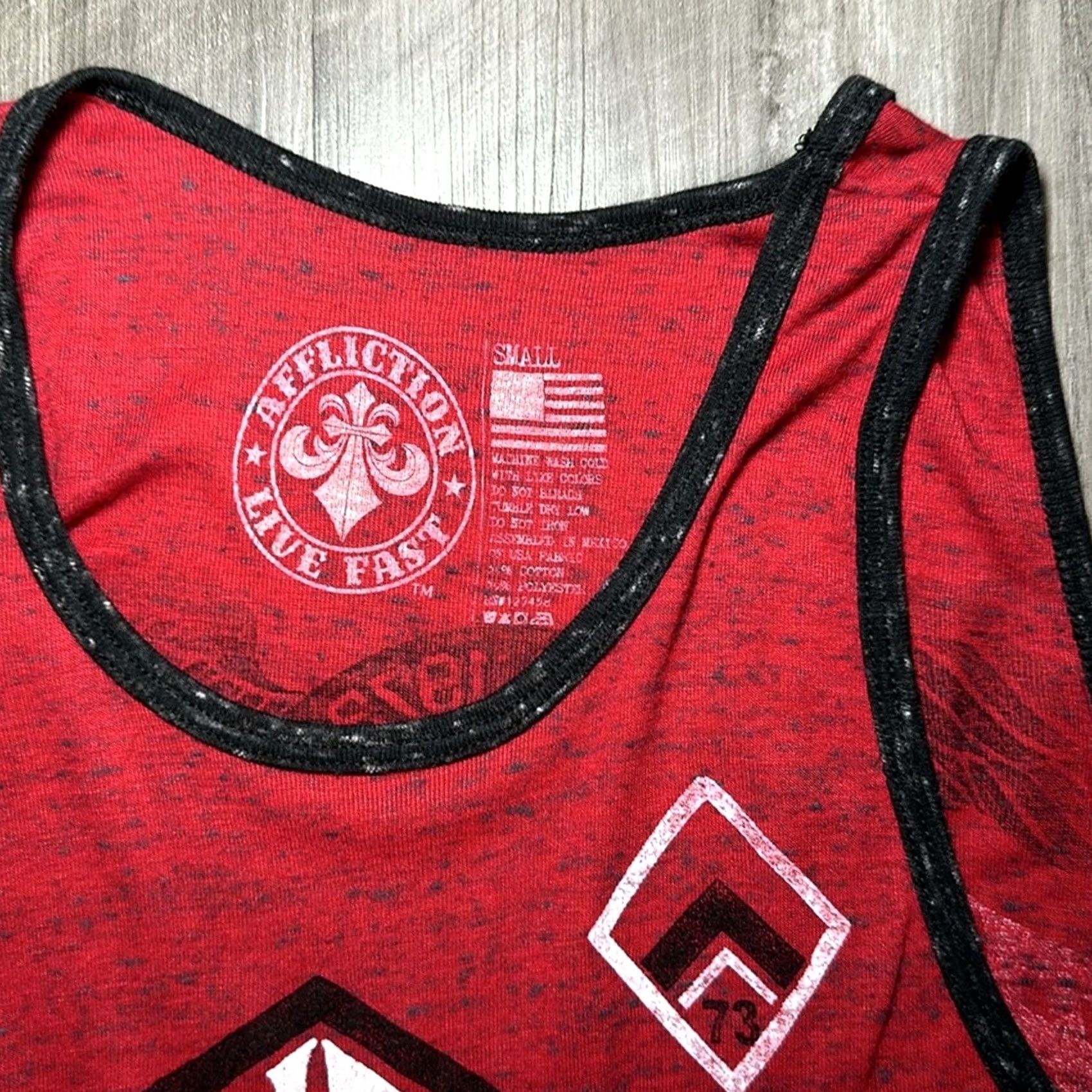 Affliction AFFLICTION Tank (NWOT) Red T-Shirt S Men Small Tank - Tank? Size US S / EU 44-46 / 1 - 5 Thumbnail