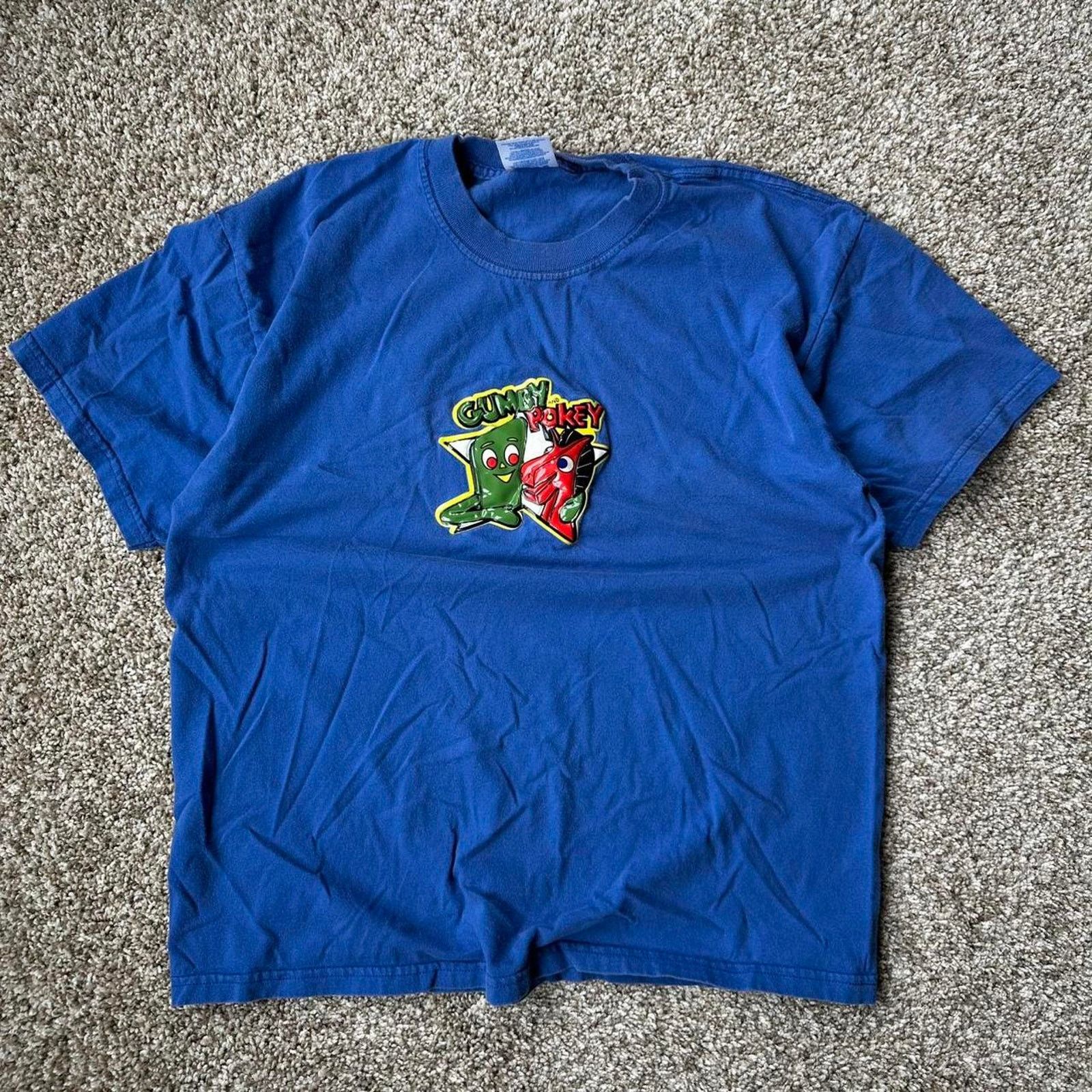 Vintage Vintage Y2K Gumby and Pokey Puffy Raised Plastic 3D Shirt Size US M / EU 48-50 / 2 - 3 Thumbnail