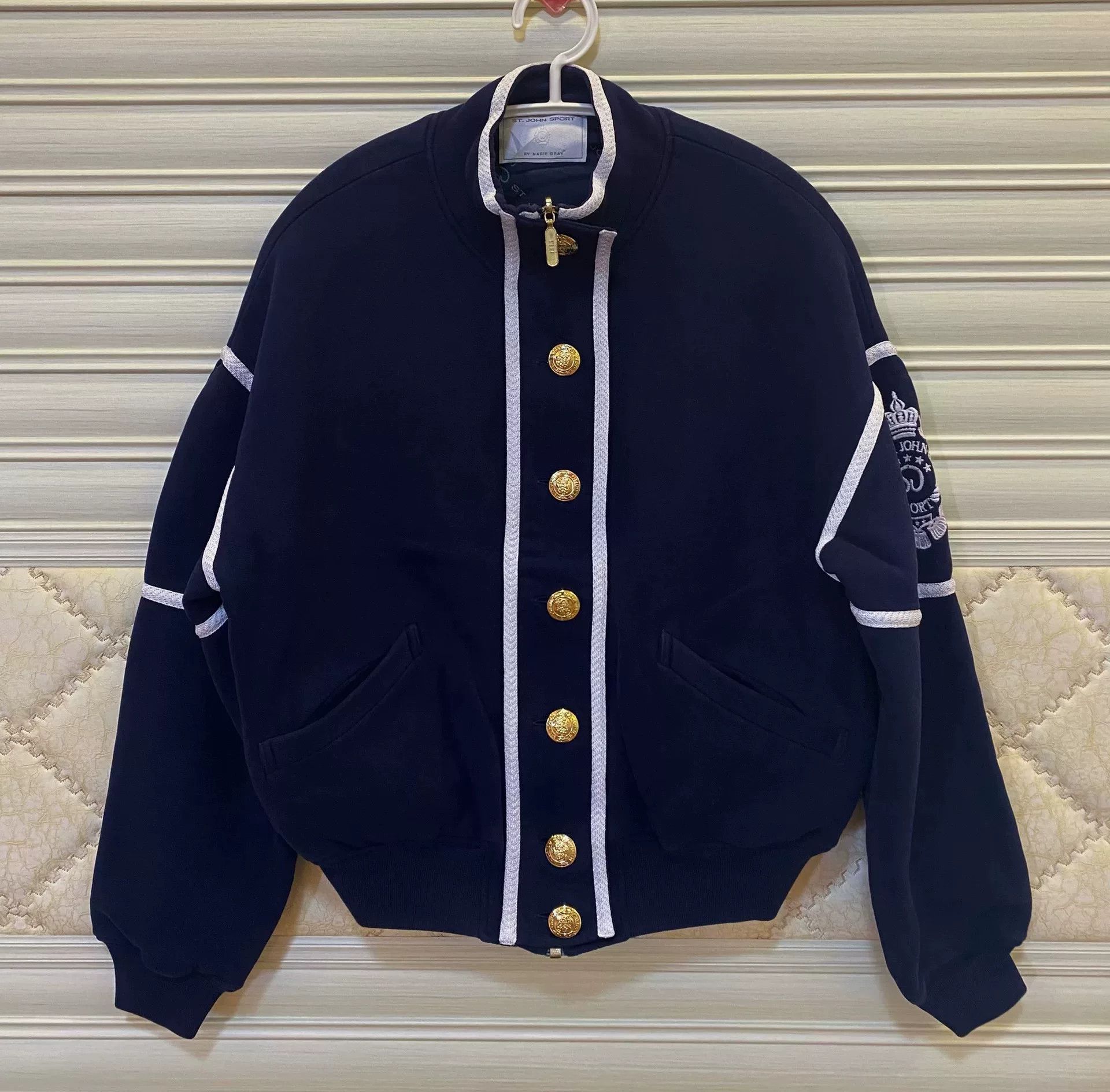 St. John ST.JOHN Blue Double-Sided Letter Jacket Size US M / EU 48-50 / 2 - 1 Thumbnail