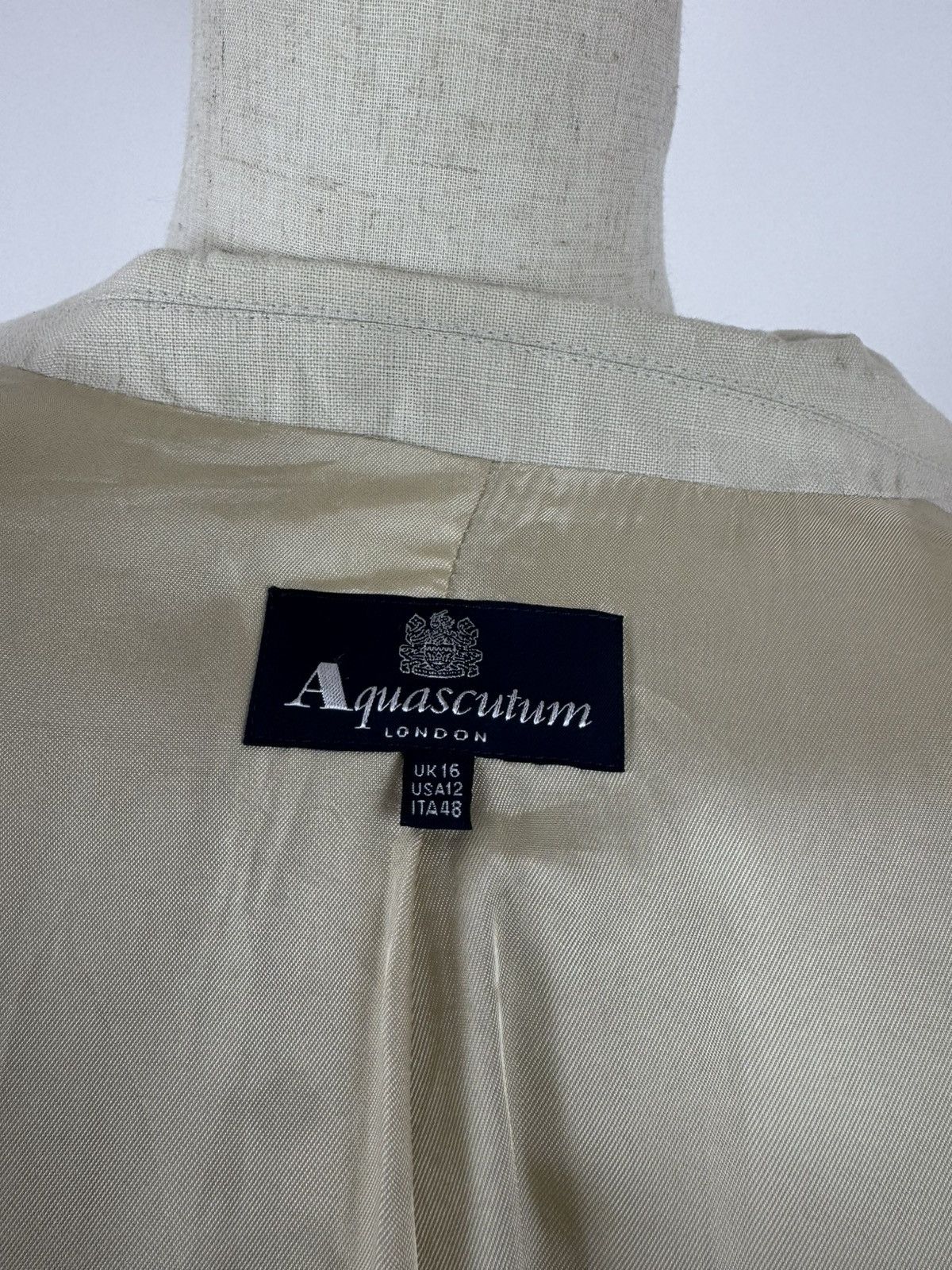 Aquascutum Aquascutum London Linen Blazer jacket old money preppy style Size XL / US 12-14 / IT 48-50 - 12 Thumbnail