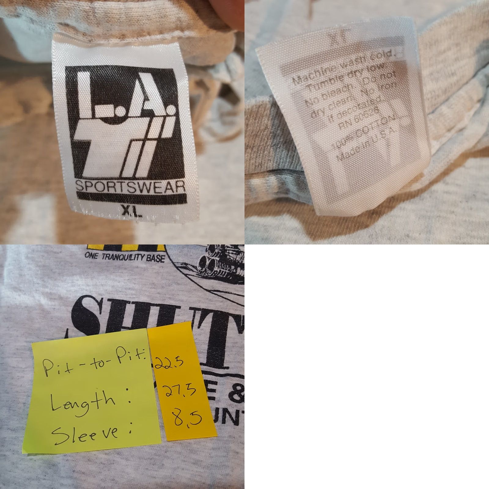 NASA Vintage 90s Space Shuttle NASA Men's Size XL USA Made Gray T Shirt Size US XL / EU 56 / 4 - 8 Thumbnail