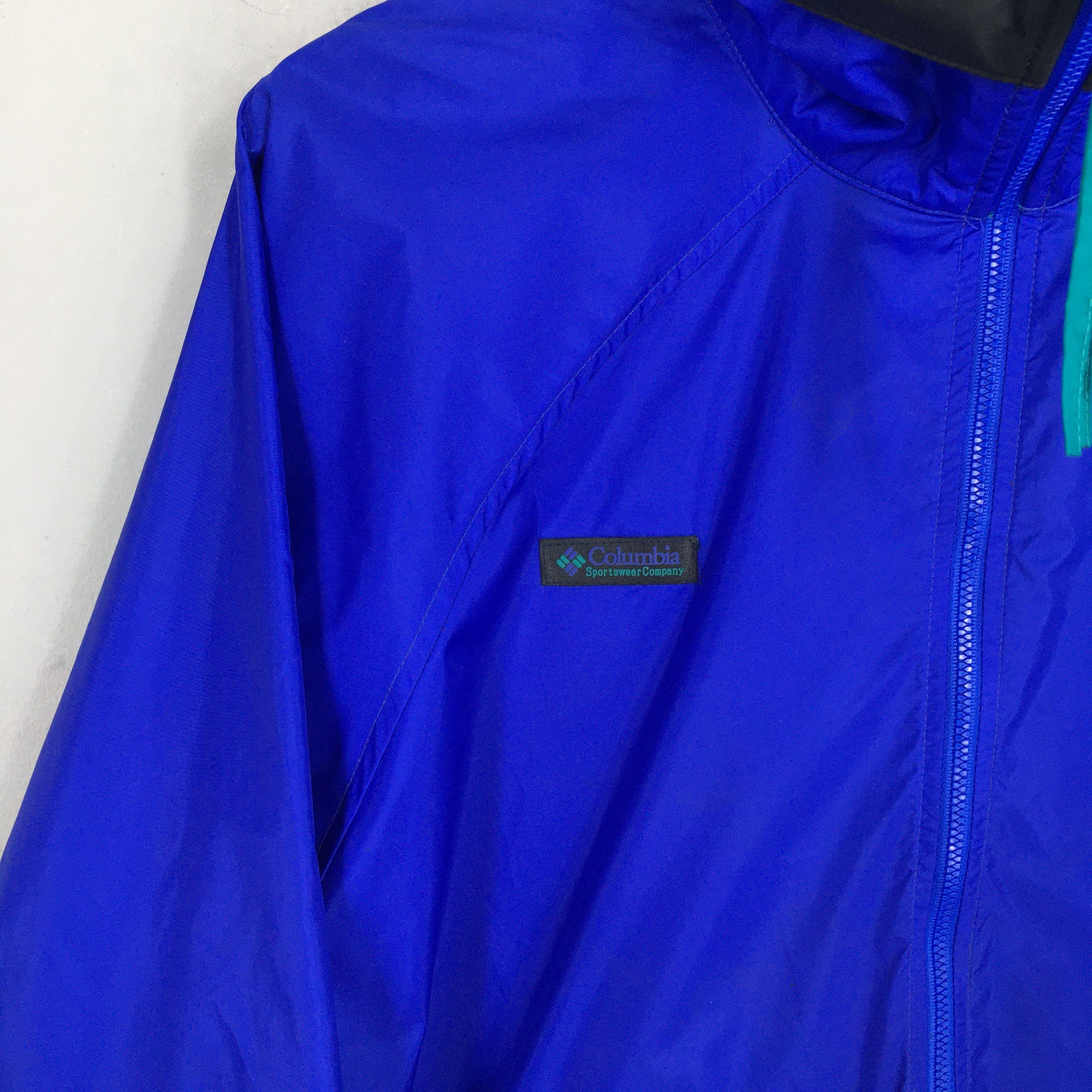 Columbia Columbia Windbreaker Anorak Blue Hoodie Jacket Medium Size US M / EU 48-50 / 2 - 5 Thumbnail