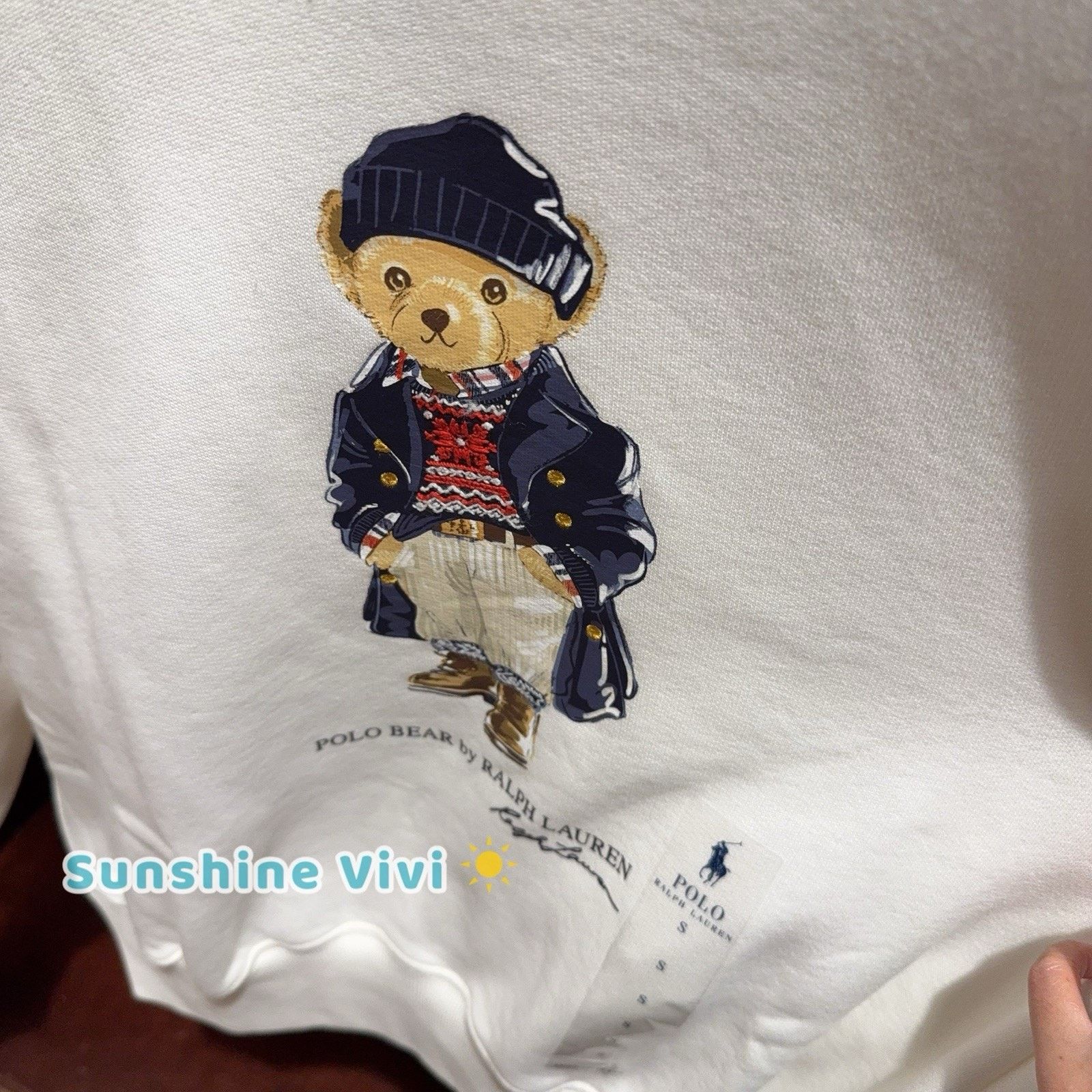 Polo Ralph Lauren NWT Ralph Lauren Women Polo Bear Fleece Sweatshirt SMALL Size US S / EU 44-46 / 1 - 3 Thumbnail