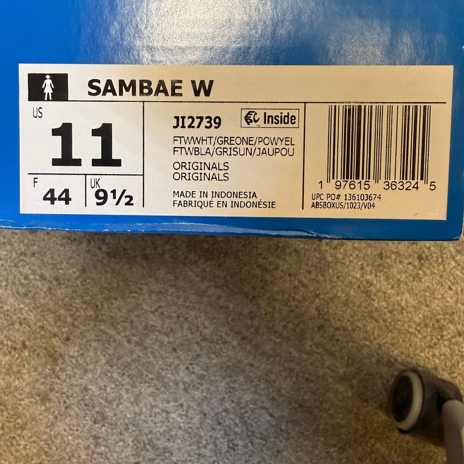 Adidas ADIDAS ORIGINALS WOMEN'S 11 SAMBAE OG SNEAKERS GREY BUTTER Size US 11 / IT 41 - 7 Thumbnail
