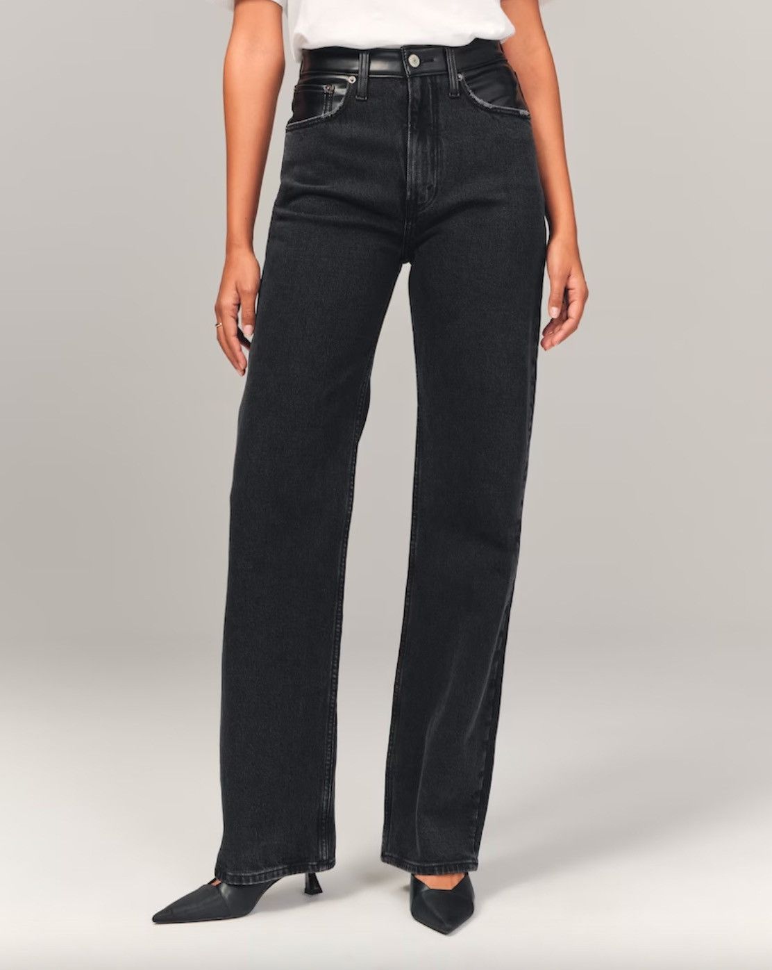 Abercrombie & Fitch Abercrombie & fitch Mixed Fabric High Rise 90s Relaxed Jean Size 27" / US 4 / IT 40 - 1 Thumbnail