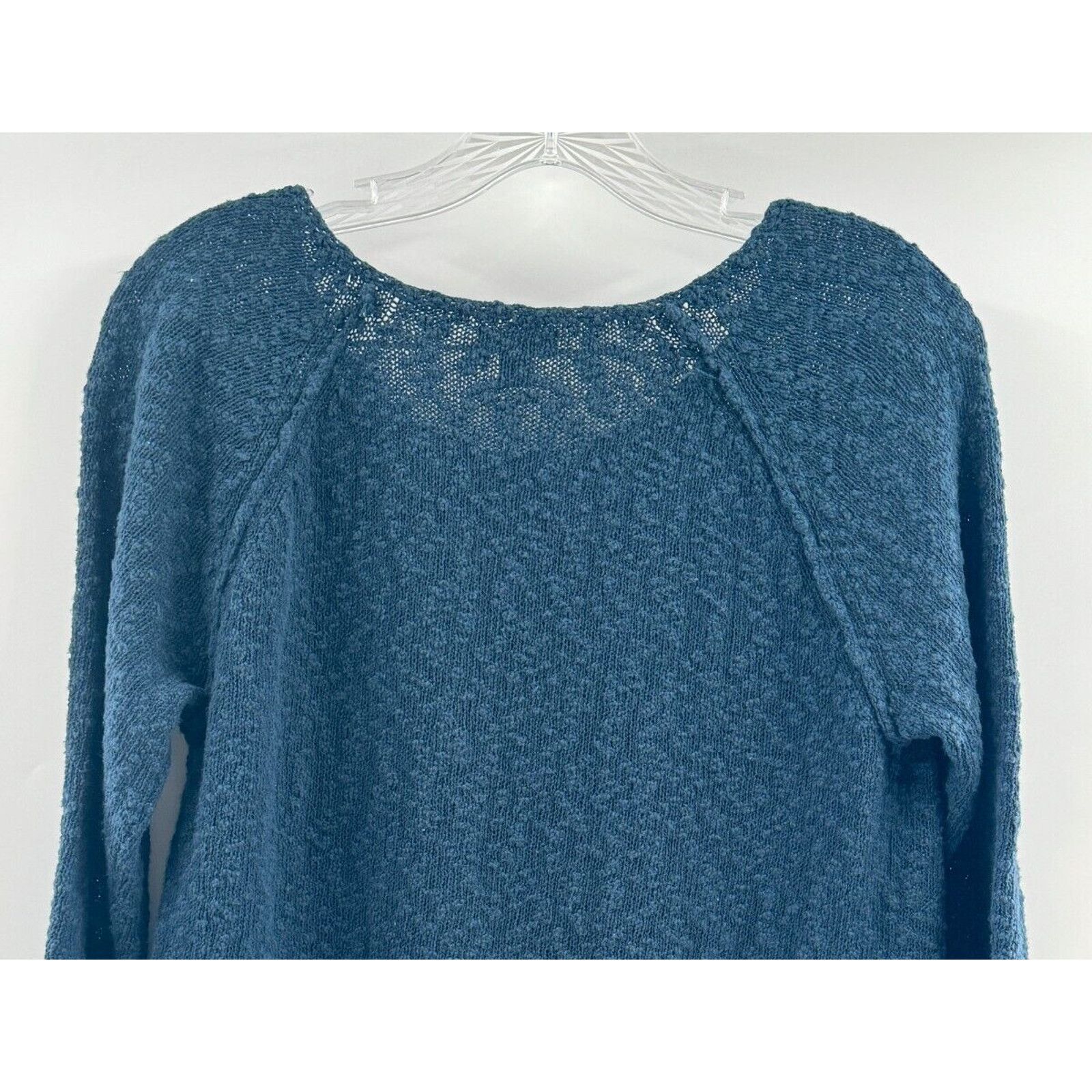 J. Jill J. Jill Petite Small Blue 3/4 Sleeve Sweater Classic Cabin Size S / US 4 / IT 40 - 8 Thumbnail