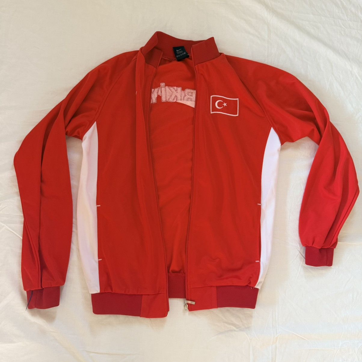 Nike Nike Türkiye Embroidered Track Jacket Red XXL Y2K Size US XXL / EU 58 / 5 - 14 Thumbnail