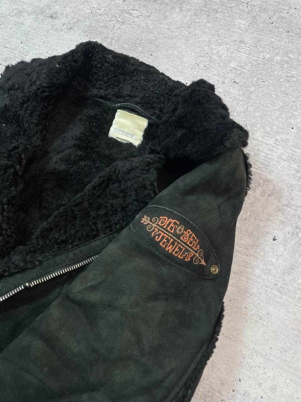 Diesel Vintage Rare Diesel Shearling Biker Leather Jacket Y2K Size XL / US 12-14 / IT 48-50 - 4 Thumbnail