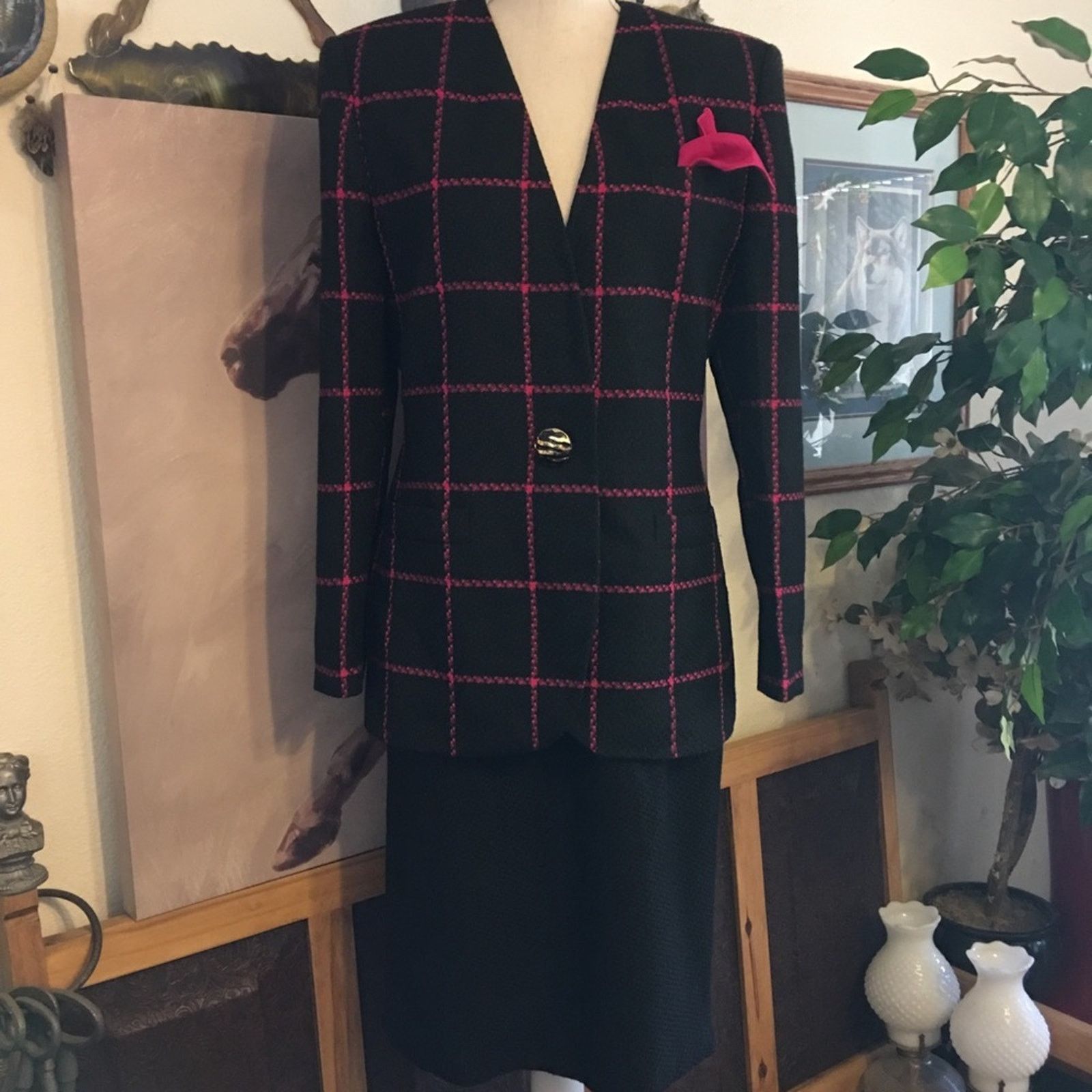 Other John Meyer vintage 80s textured skirt suit Size M / US 6-8 / IT 42-44 - 2 Thumbnail