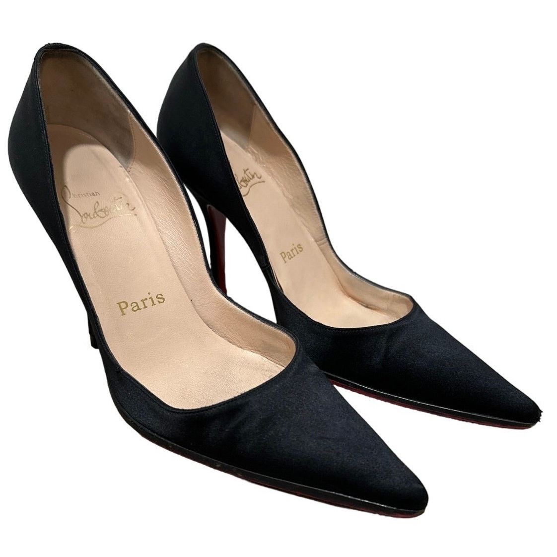 Christian Louboutin Christian Louboutin Satin Pumps Size 35 Women 4.5 Red Bottom Size US 4.5 / IT 34.5 - 1 Thumbnail